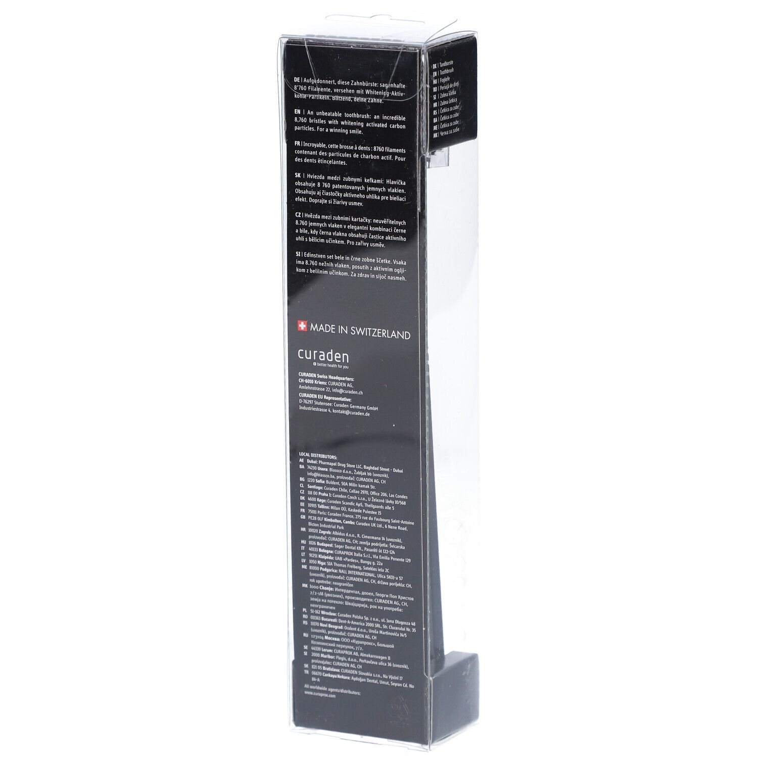Curaprox Black is White tandenborstels duo zwart
