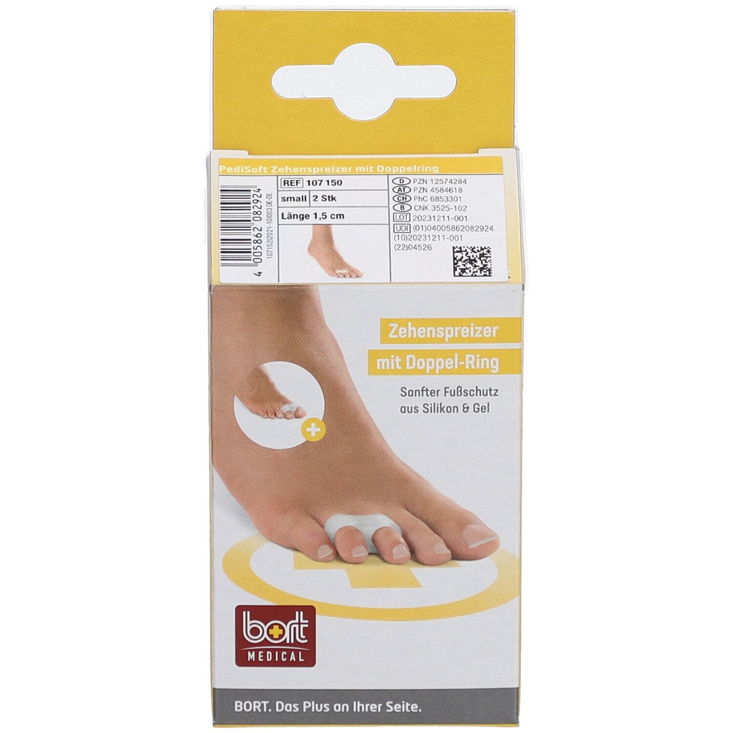 PediSoft® teenspreider met dubbele ring S