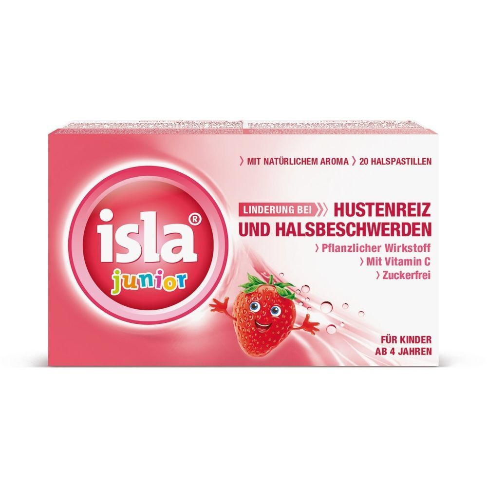 Isla® Junior Pastilles pour la Gorge Fraise