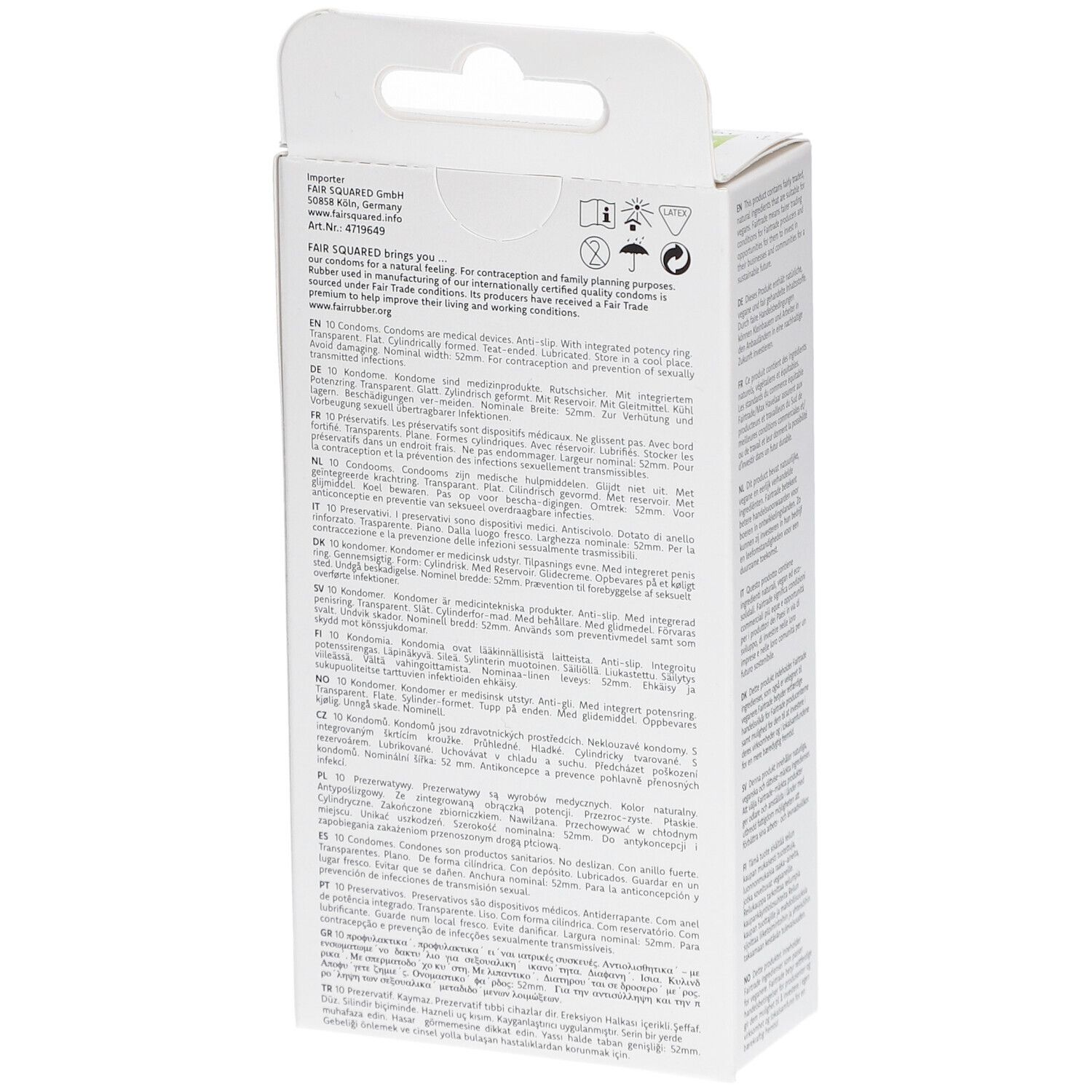 Fair Squared® Max Perform Préservatifs