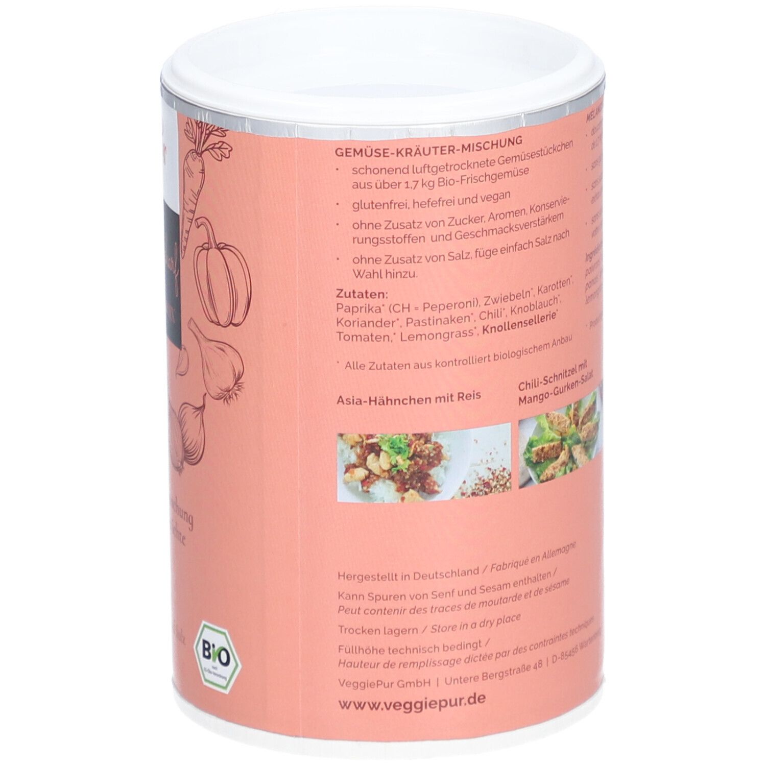 VeggiePur Bio Mélange de légumes Fruité-Épicé