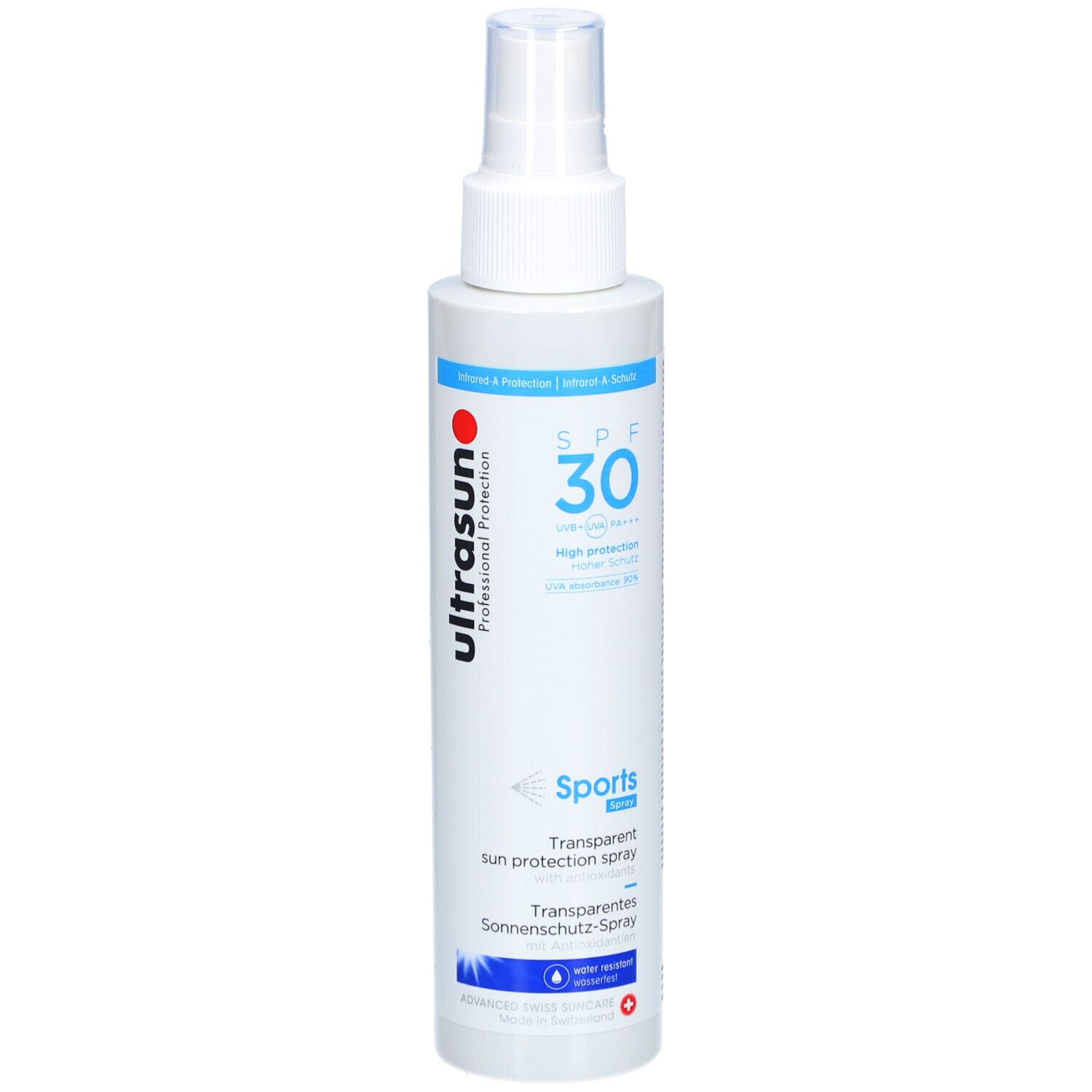 ULTRASUN Sports Zonnespray Transparant SPF 30