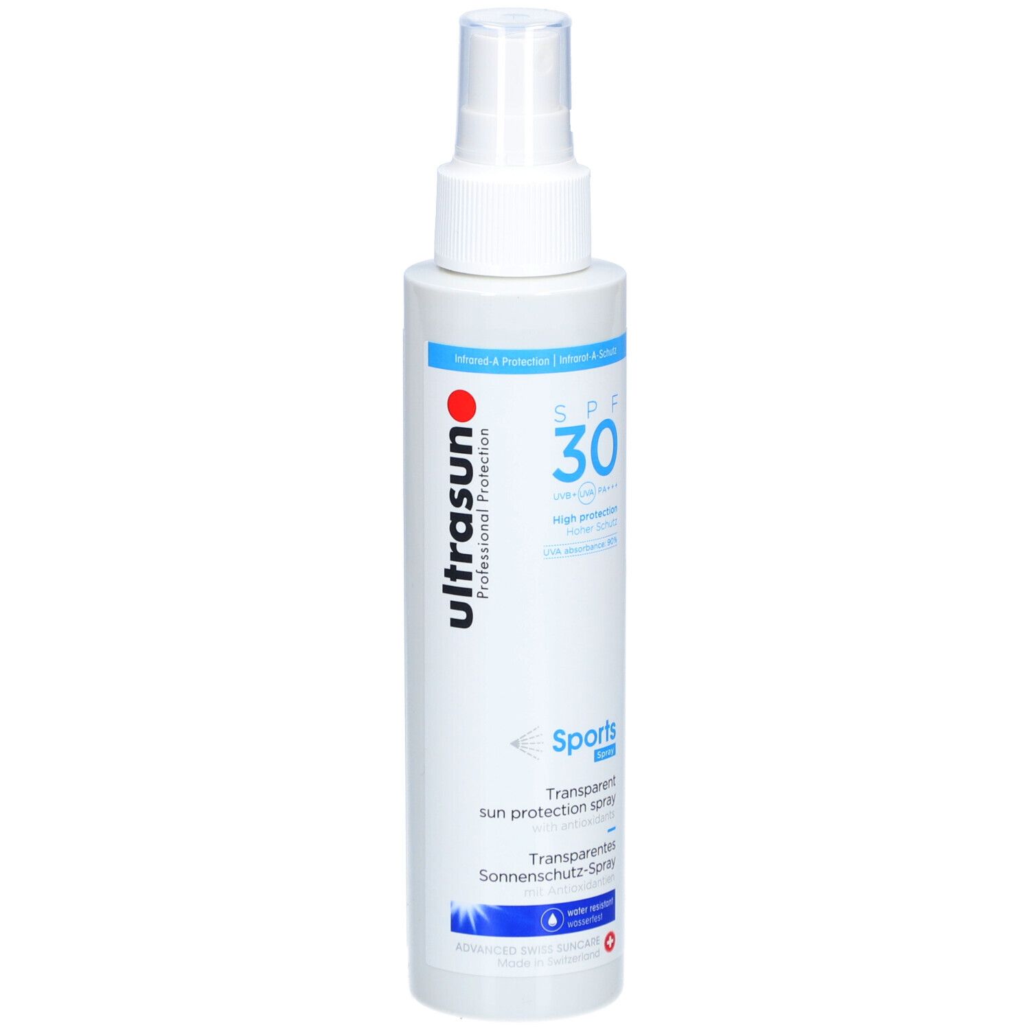 ULTRASUN Sports Zonnespray Transparant SPF 30
