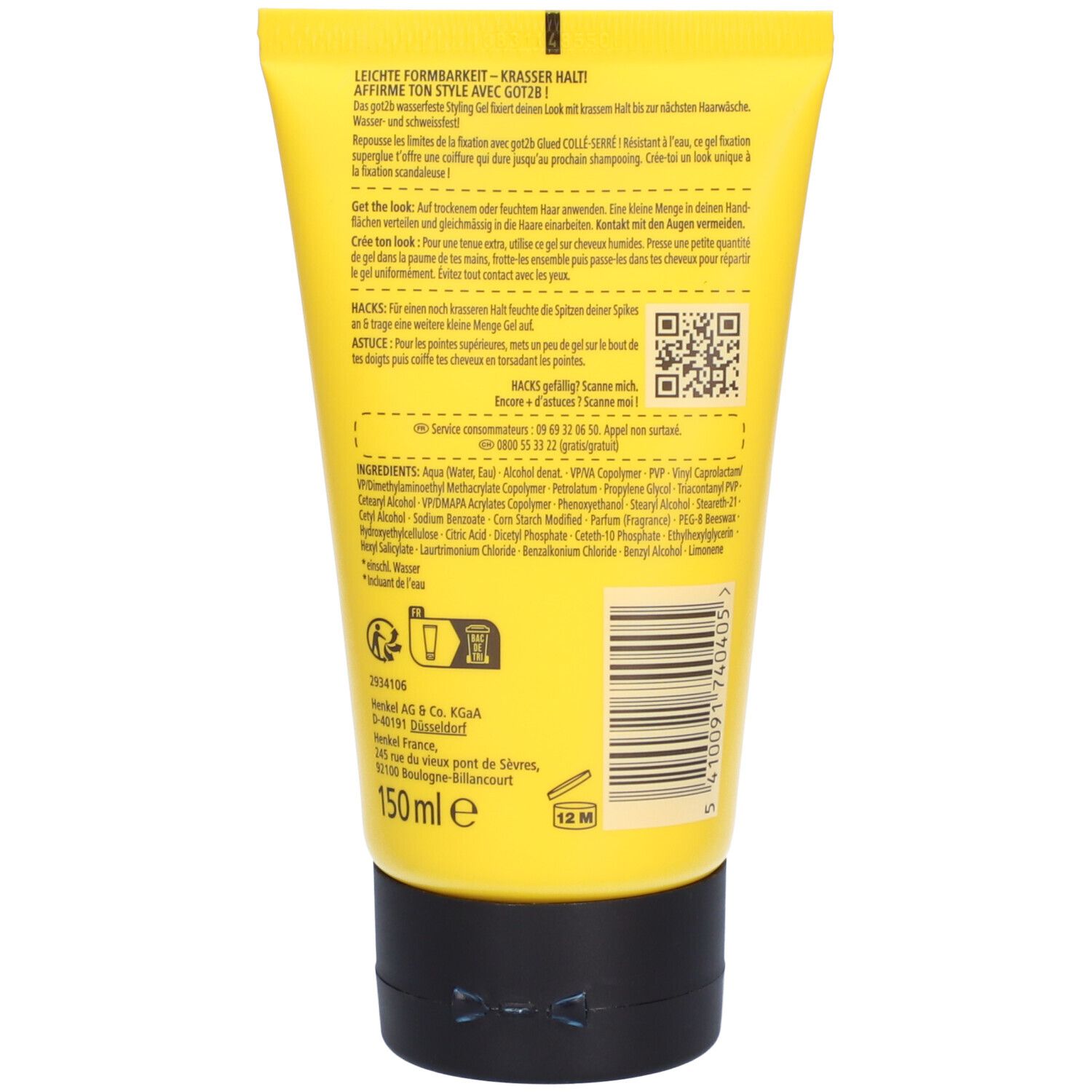 GOT2B Glued Stick Strakke Superlijm Waterbestendige Styling Gel voor Haar