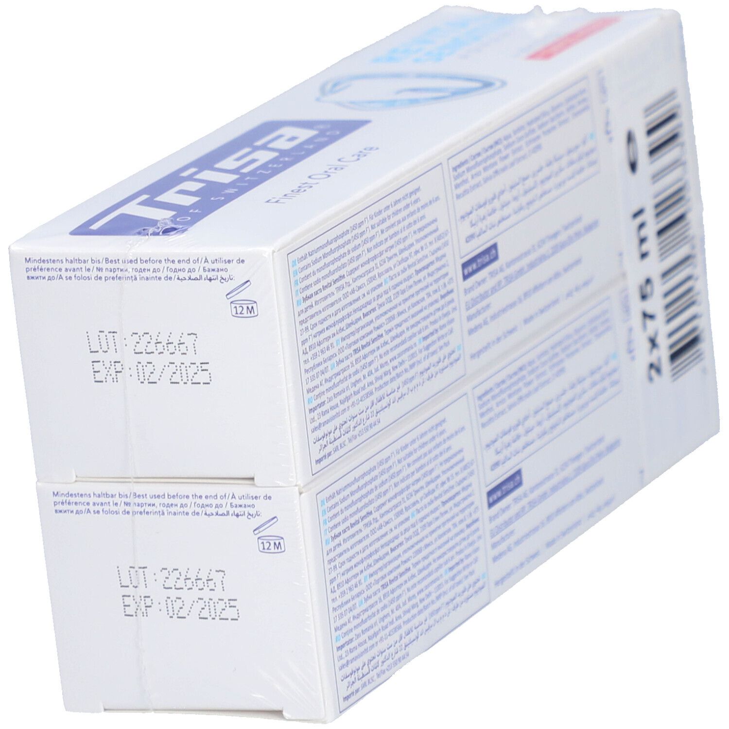 Trisa Dentifrice Revital Sensitive Duo
