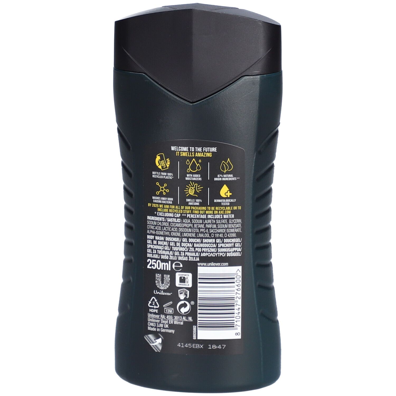 AXE Gel douche 3 en 1 Noir