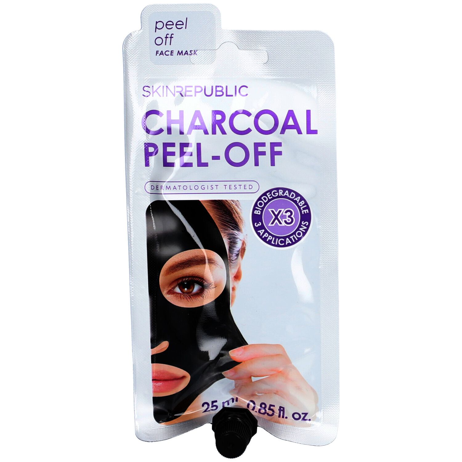Skin Republic - Masque de charbon de bois pour le visage