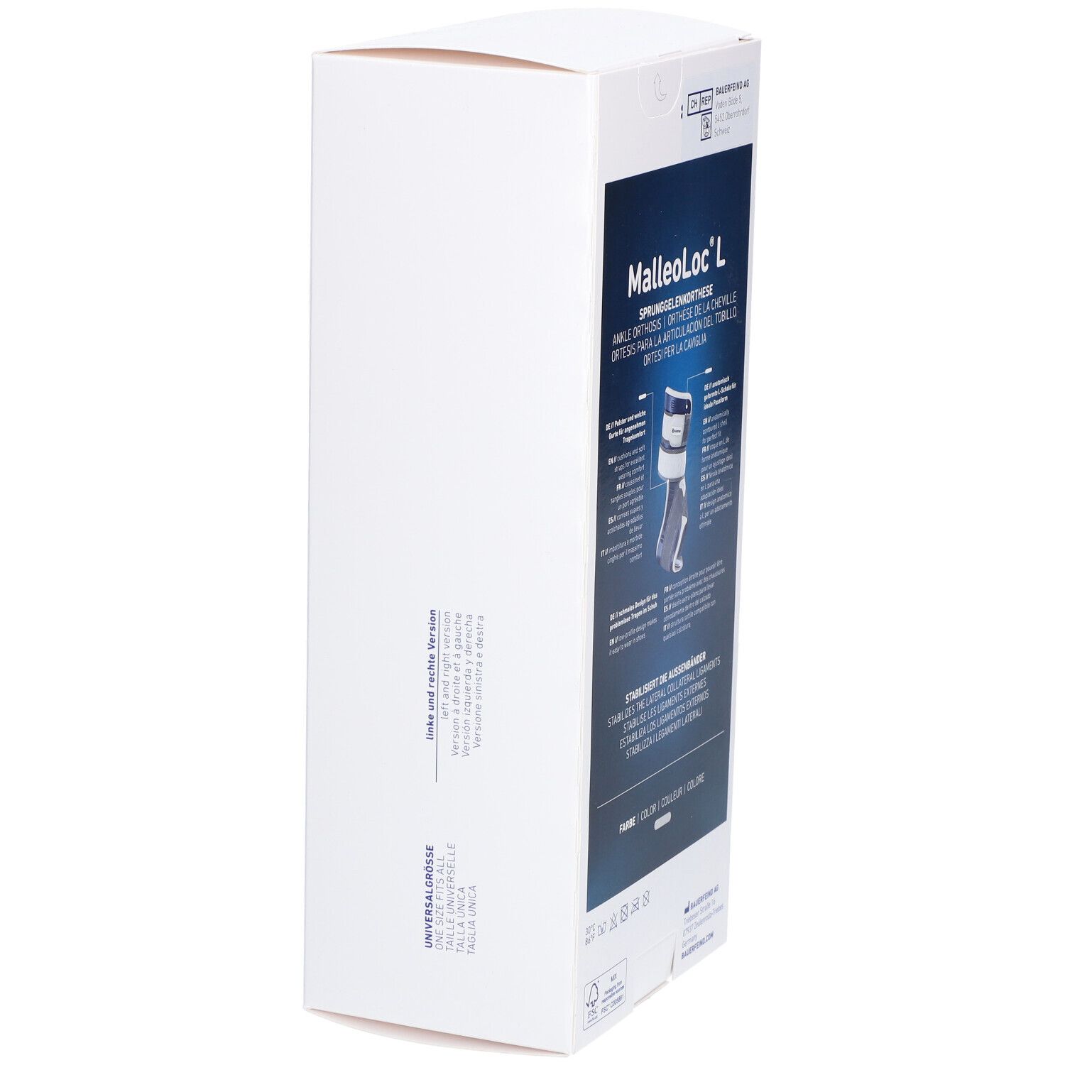 BAUERFEIND MalleoLoc® L Universele rechte enkelorthese