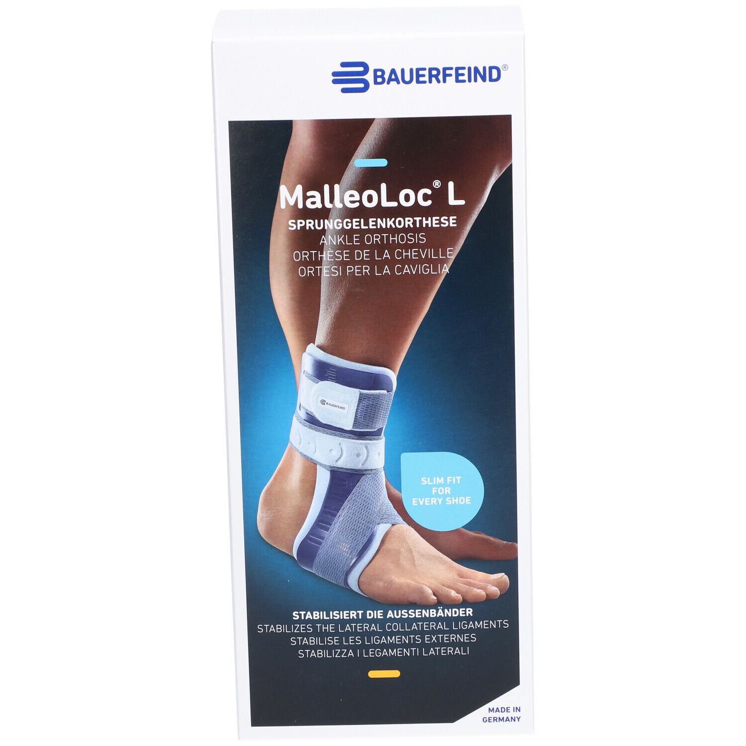 BAUERFEIND MalleoLoc® L Universele rechte enkelorthese