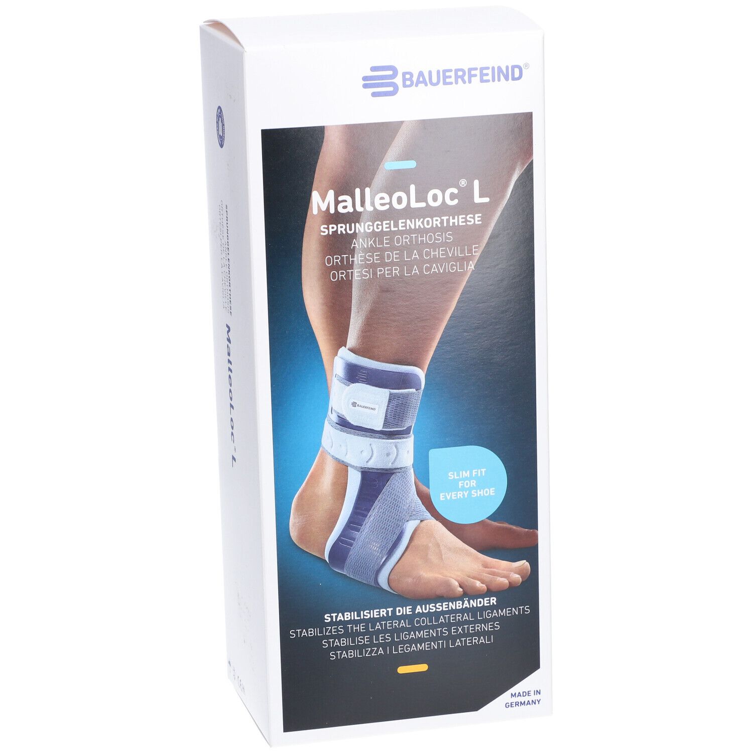 BAUERFEIND MalleoLoc® L Universele rechte enkelorthese