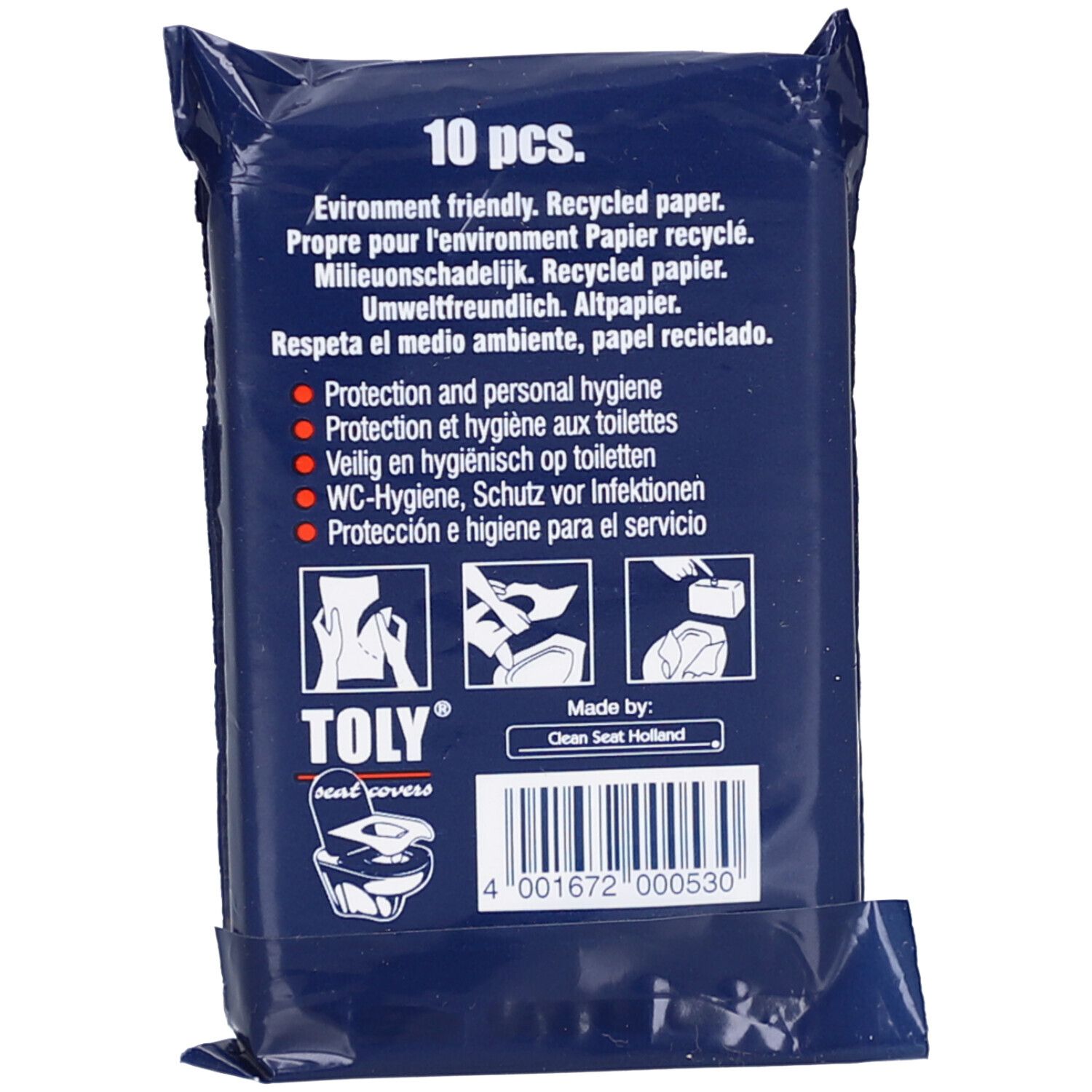 Toly Housses de siège, 10 pièces, en papier recyclé, pour protection et hygiène.