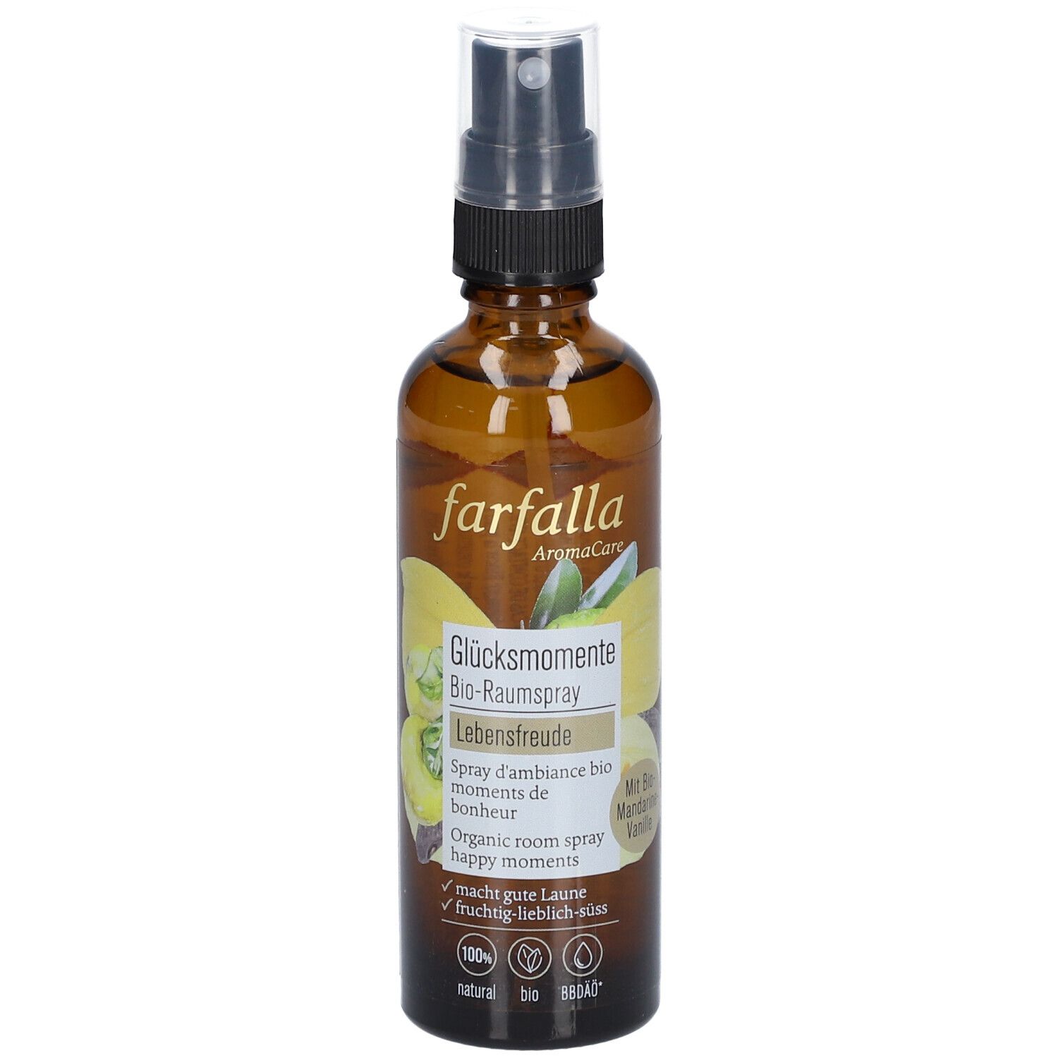 FARFALLA Joie de vivre Vanille-Mandarine Spray d'ambiance