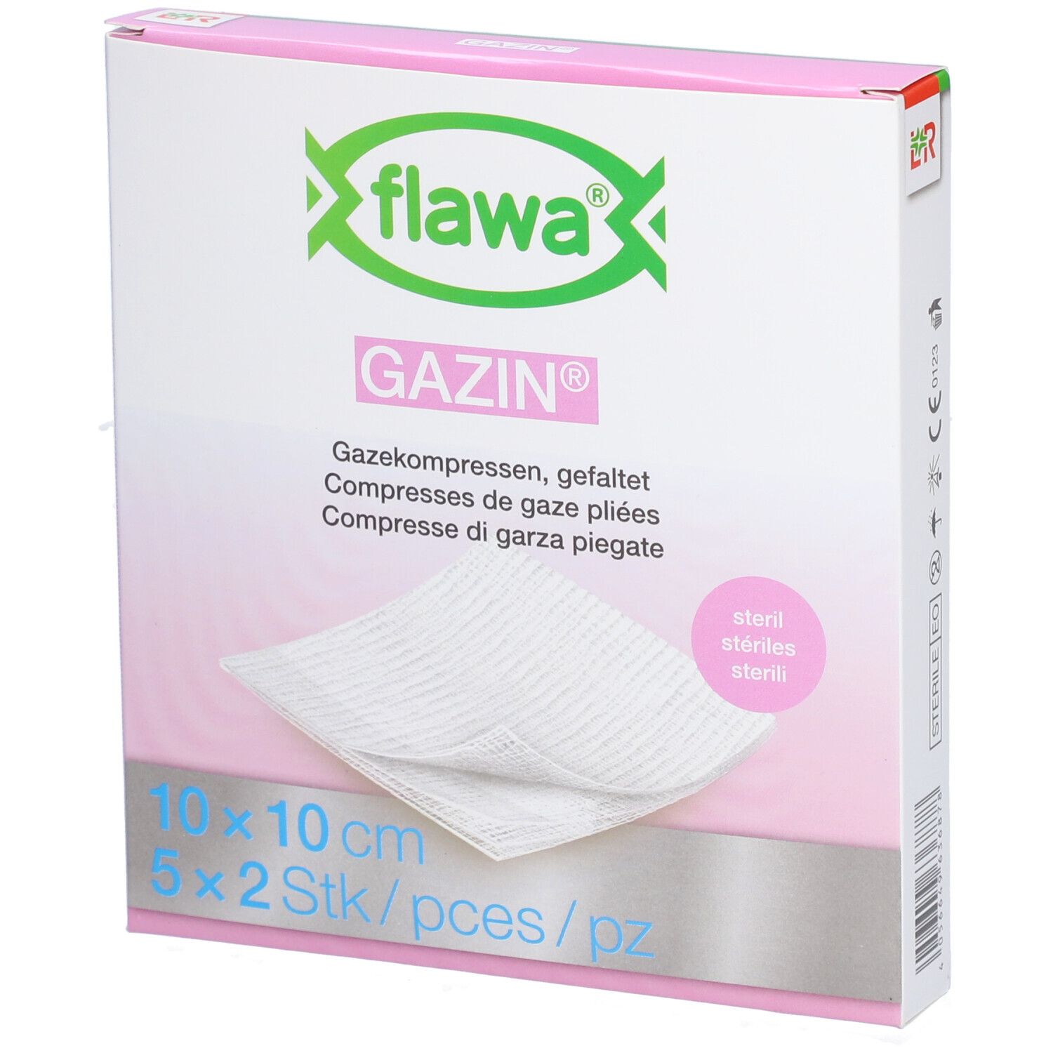 Flawa Steriele gaasdoekjes 10 x 10 cm