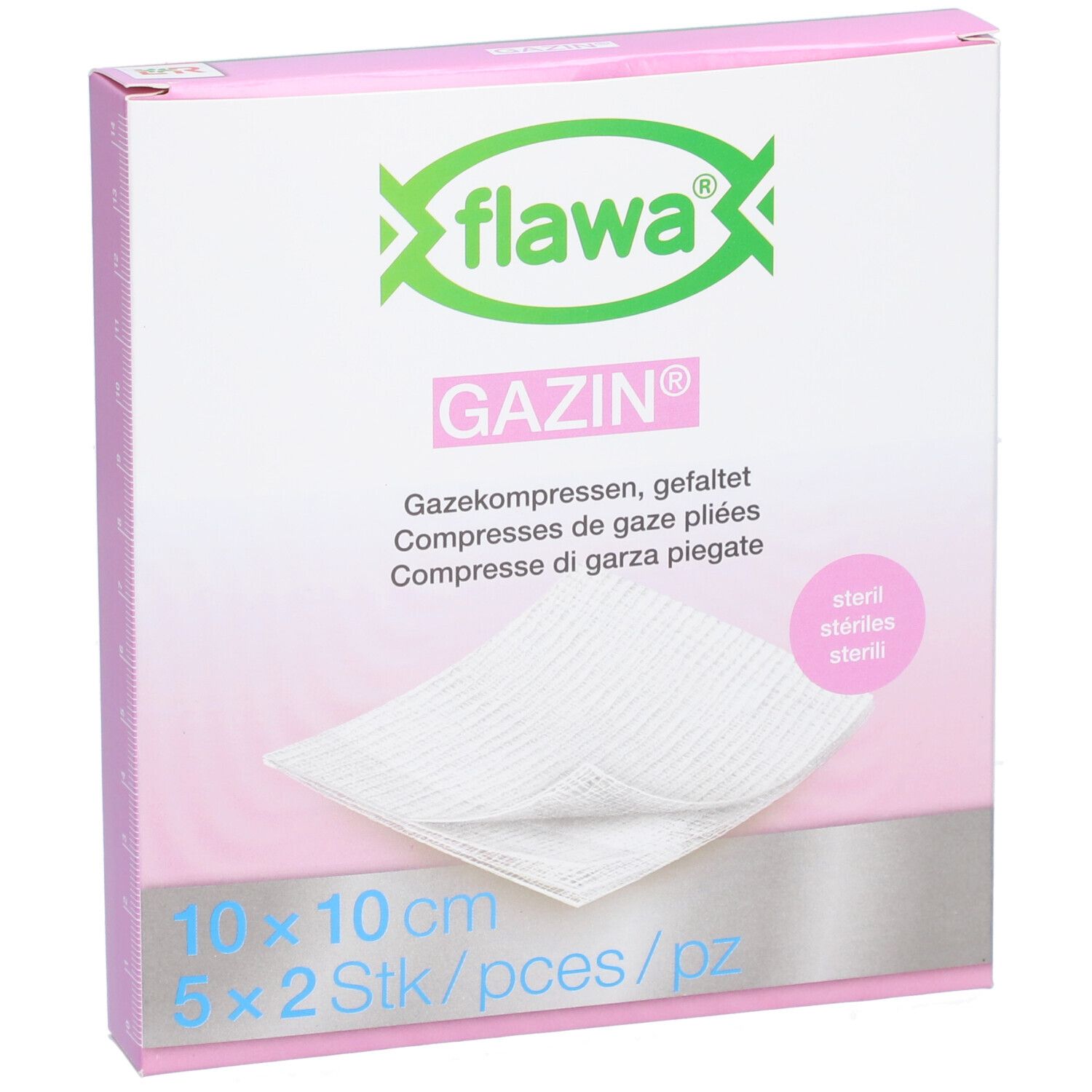 Flawa Steriele gaasdoekjes 10 x 10 cm