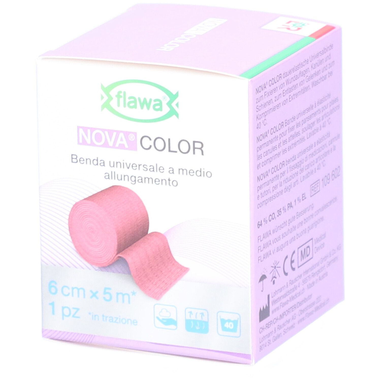 Flawa Nova Color Rood 6cmx5m