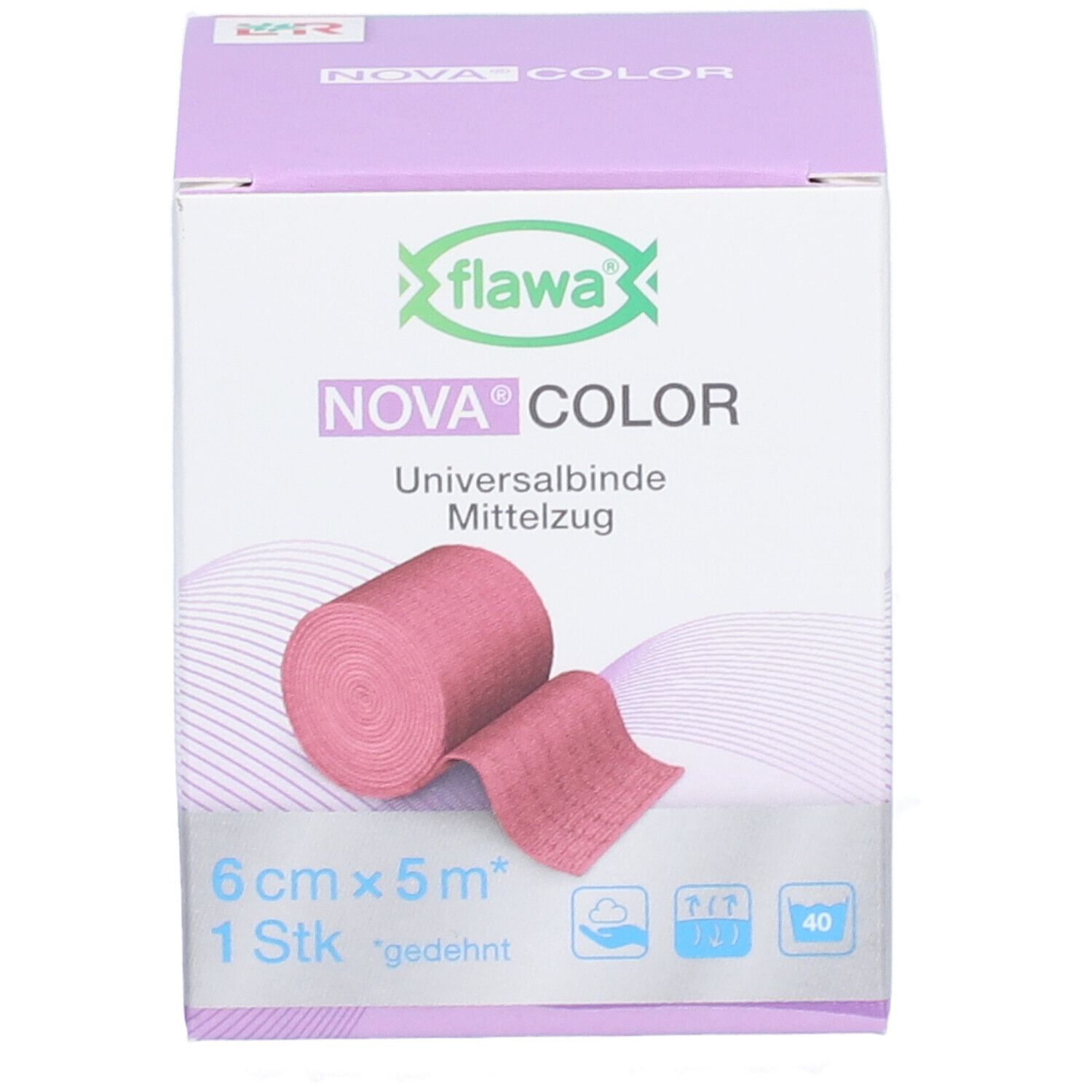 Flawa Nova Color Rood 6cmx5m