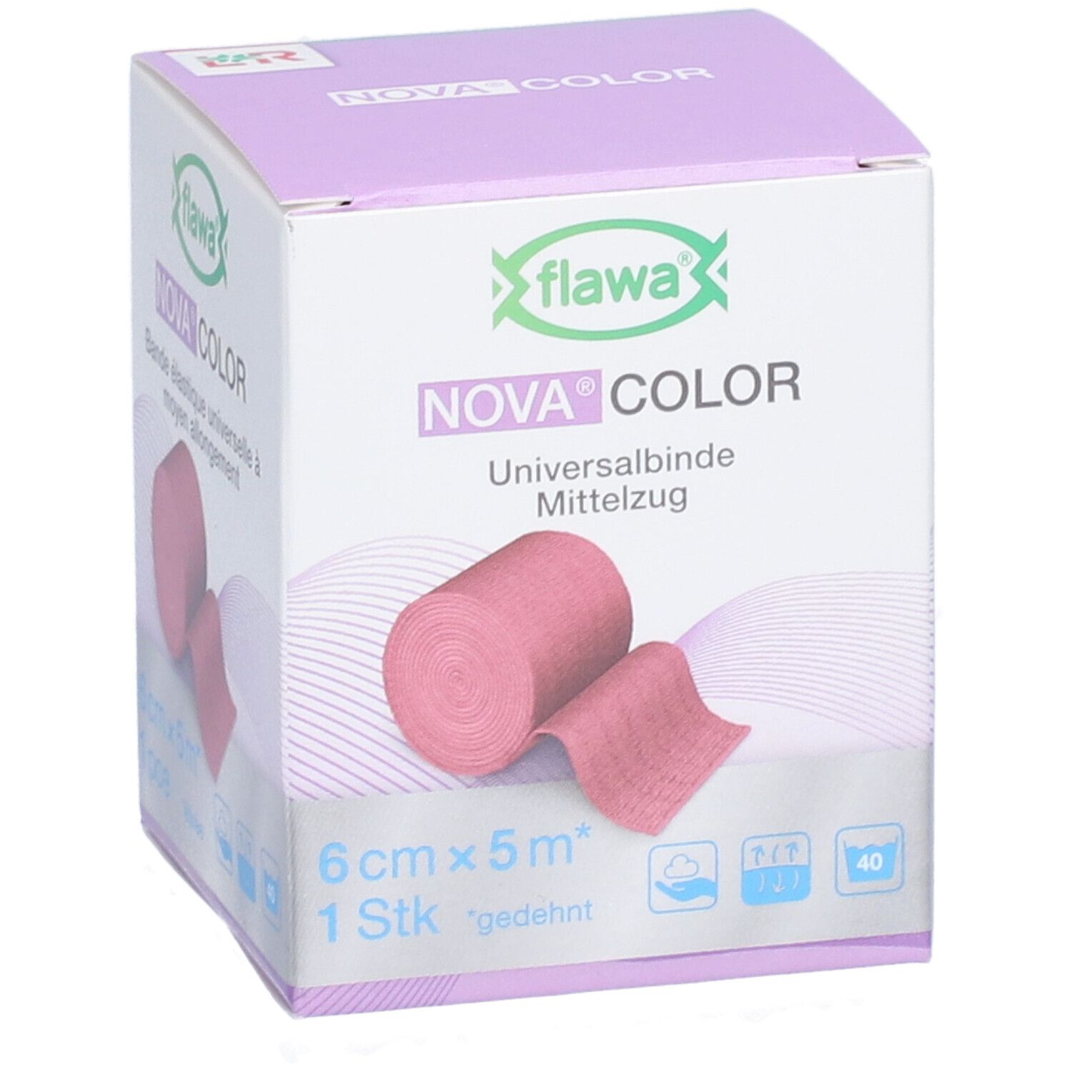 Flawa Nova Color Rood 6cmx5m