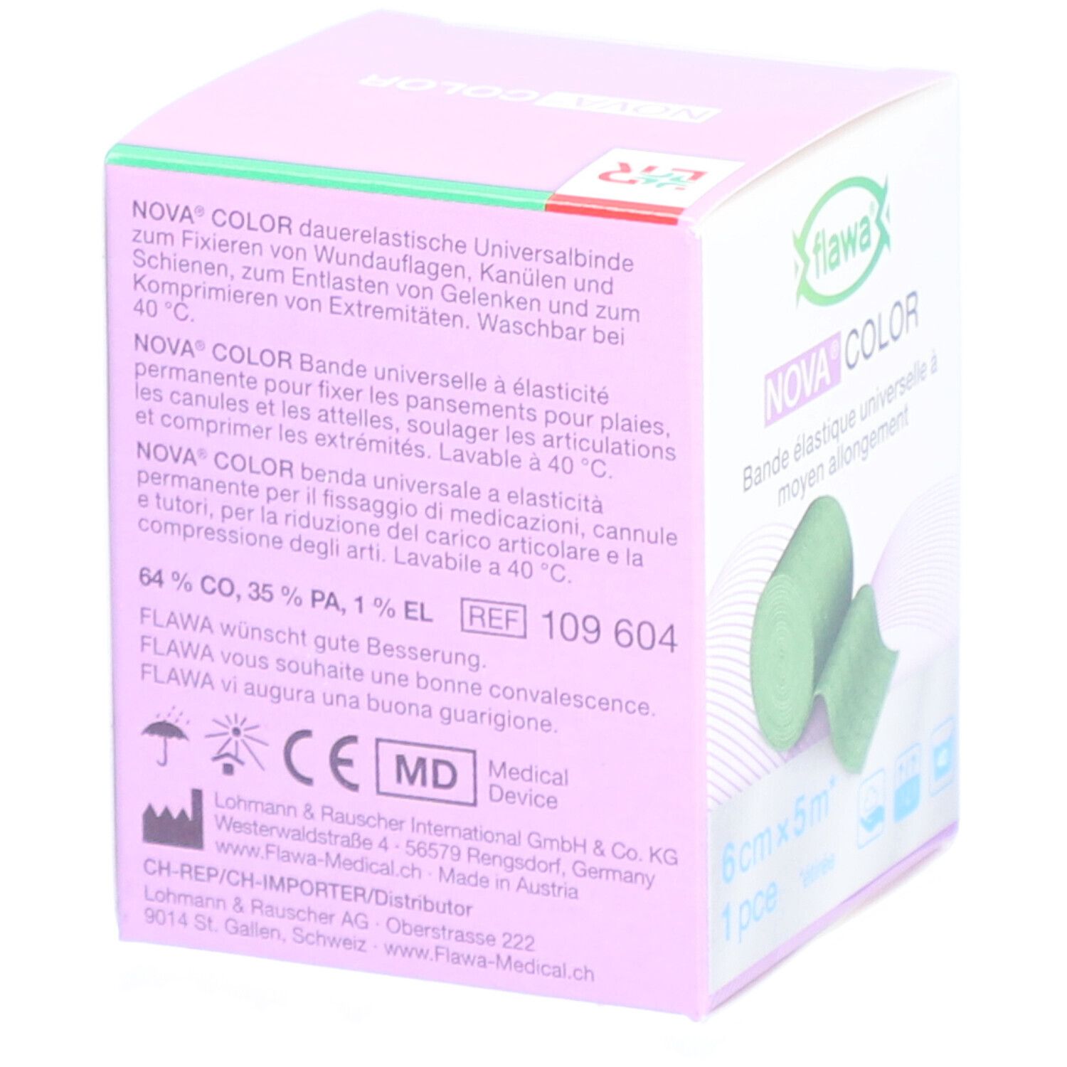 flawa® Nova® Kleur Groen 6 cm x 5 m