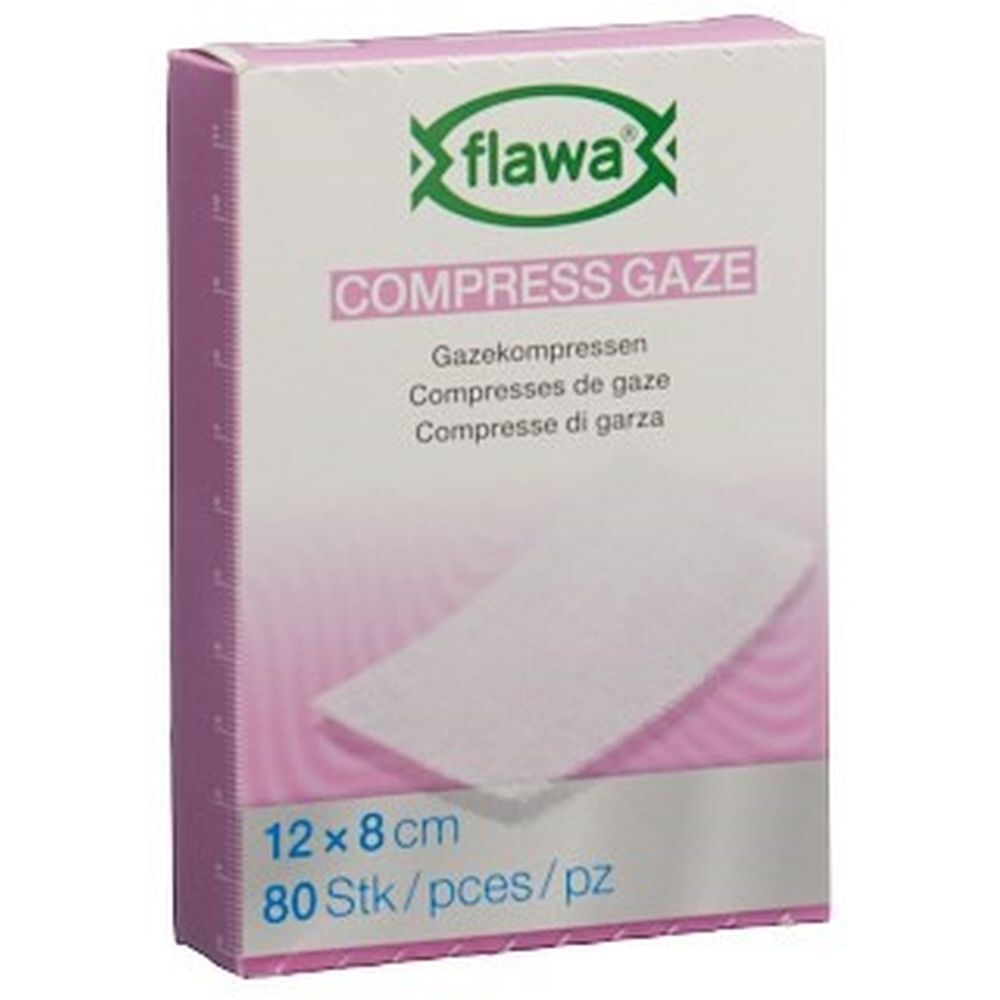 flawa® Compresses de gaze 8 x 12 cm