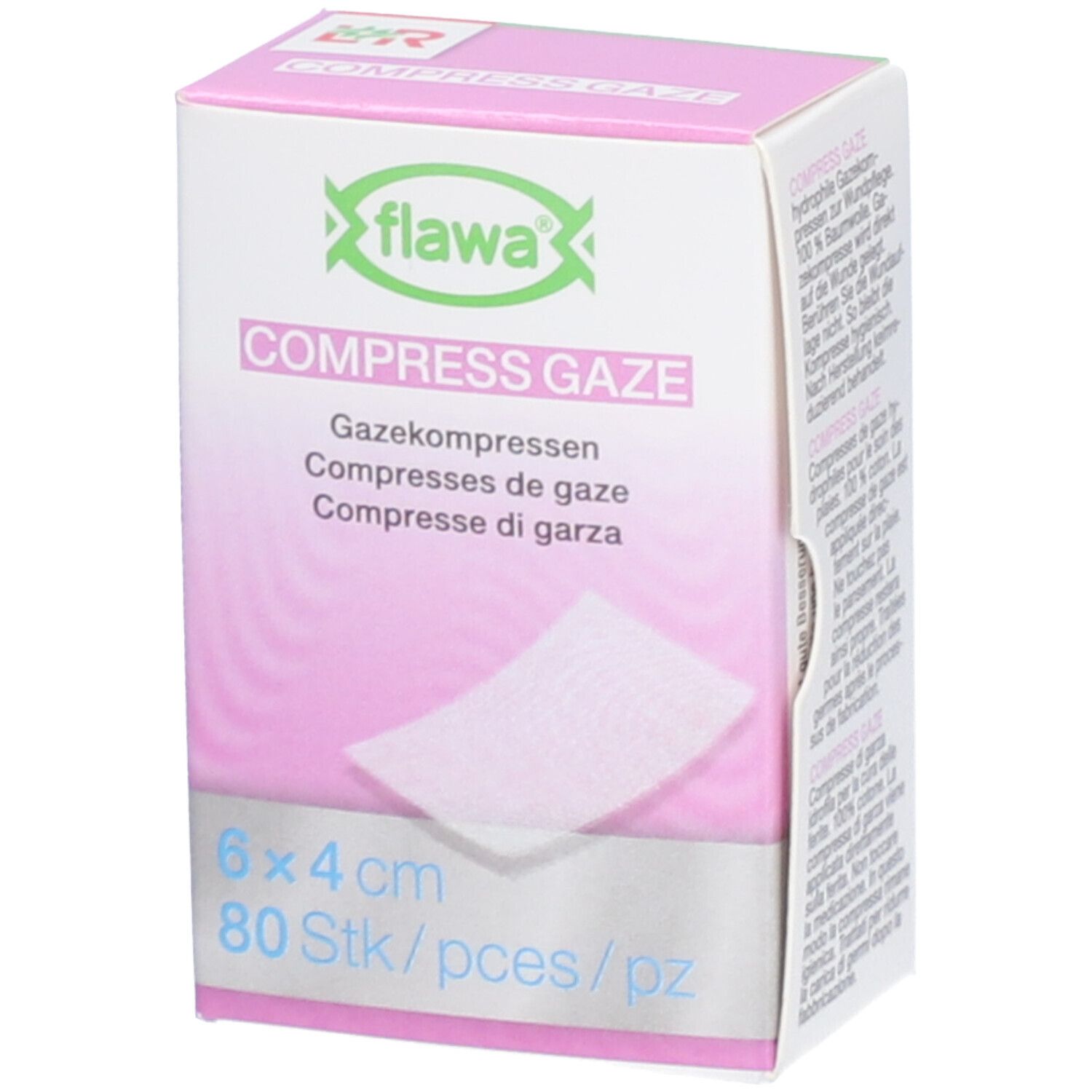 Flawa Compresses de gaze 4x6cm