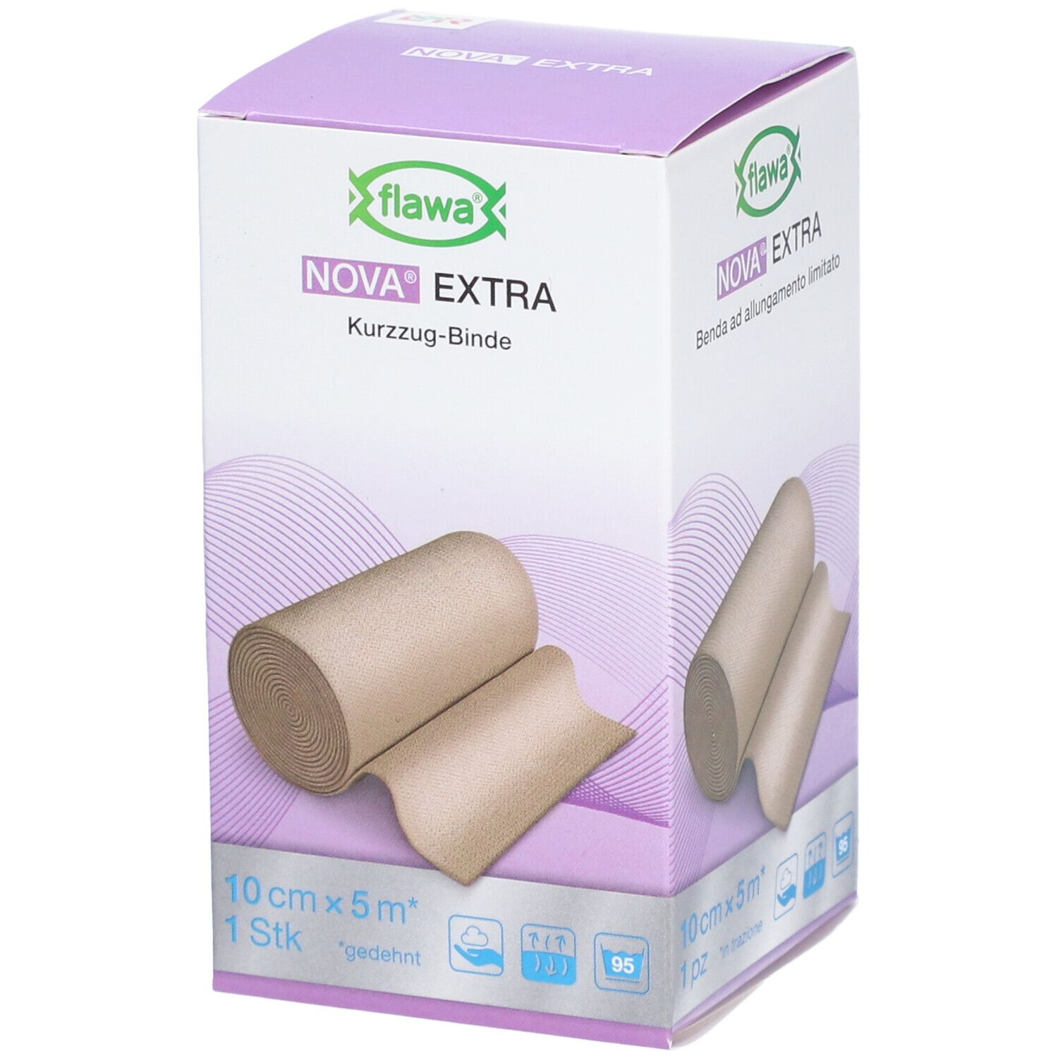 flawa® Nova® Extra Bande à allongement court 8 cm x 4,5 m