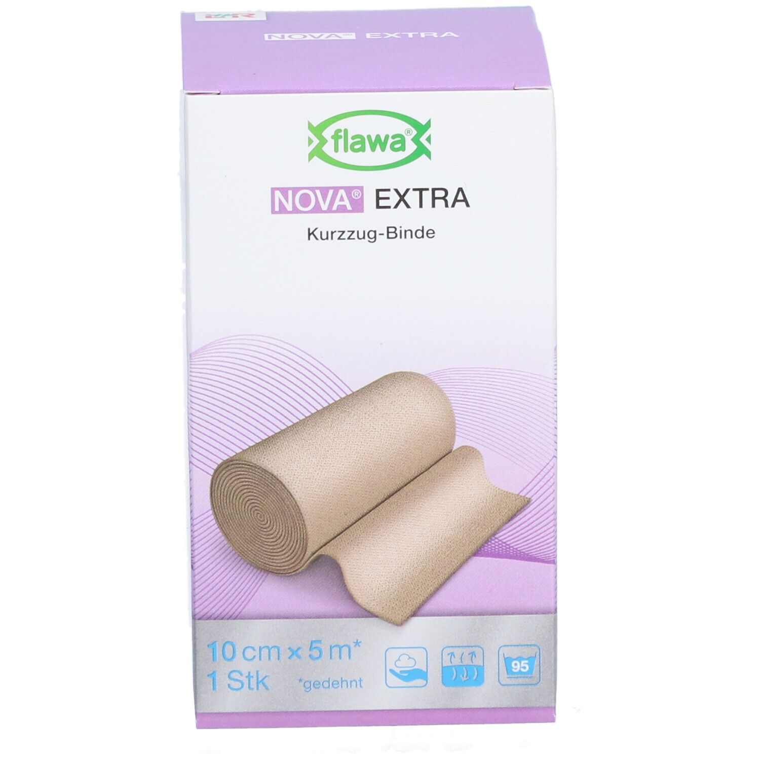 flawa® Nova® Extra Bande à allongement court 8 cm x 4,5 m