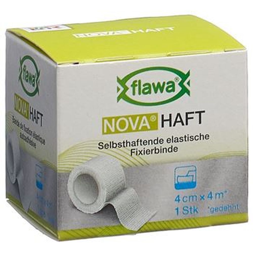 flawa® NOVA haft Bande de fixation élastique auto-adhésive 4 cm x 4 m