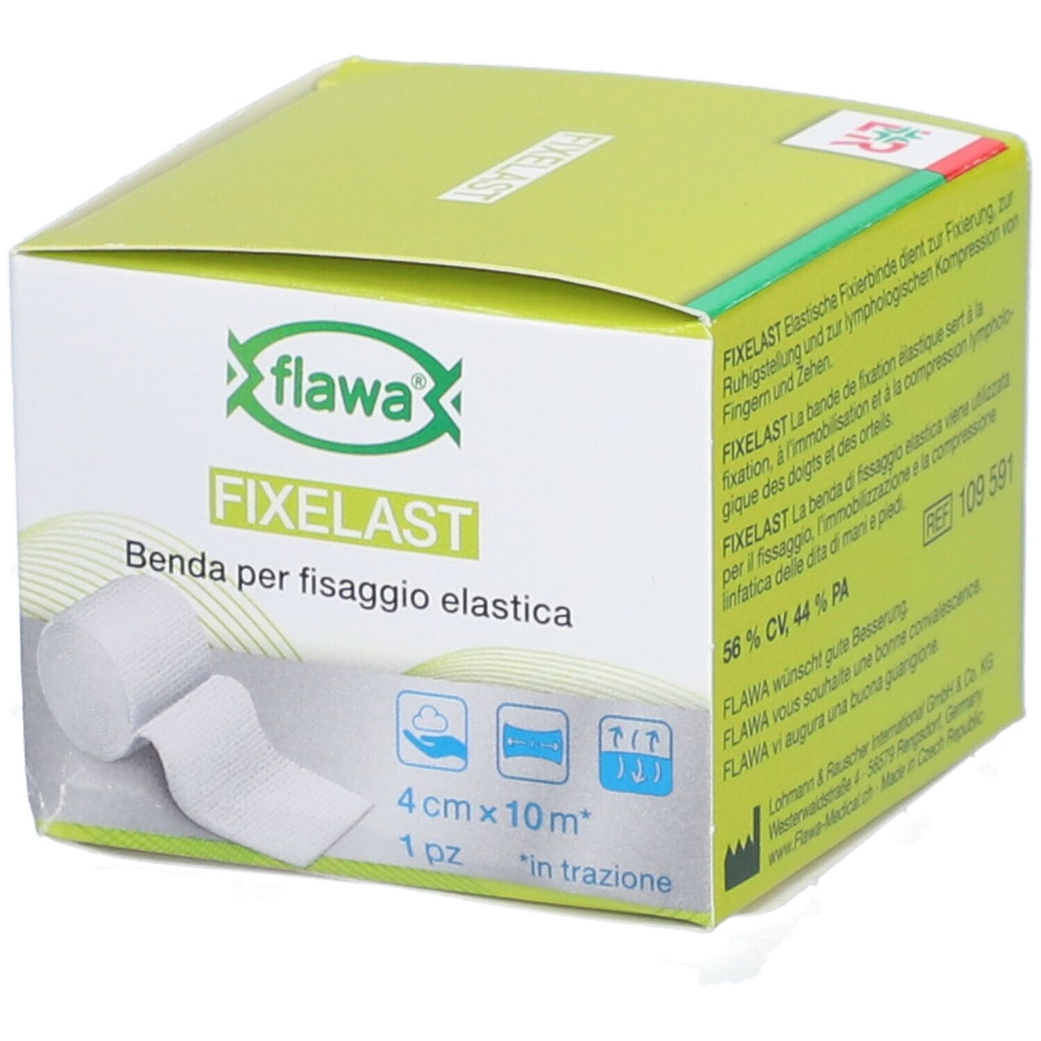 flawa® Fixelast Bande de fixation élastique 4 cm x 10 m
