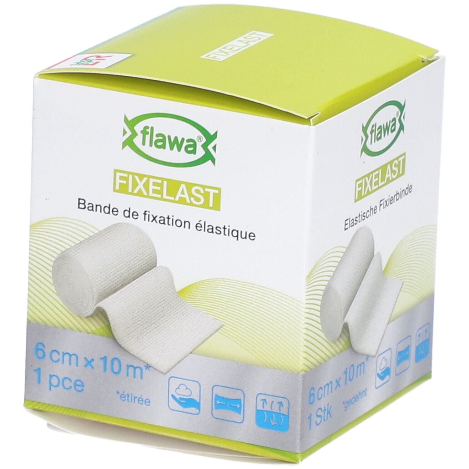 flawa® Fixelast bande de fixation élastique 6 cm x 10 m