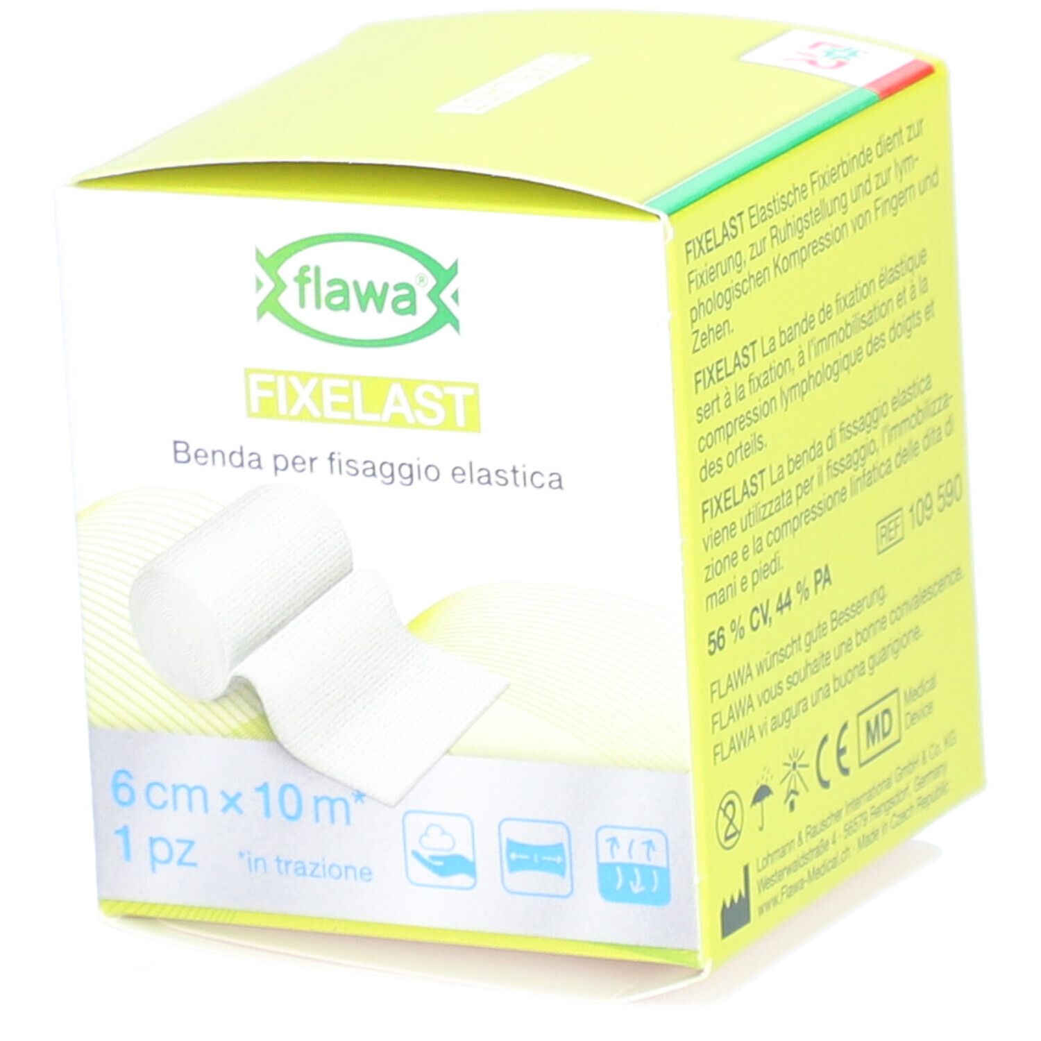 flawa® Fixelast bande de fixation élastique 6 cm x 10 m