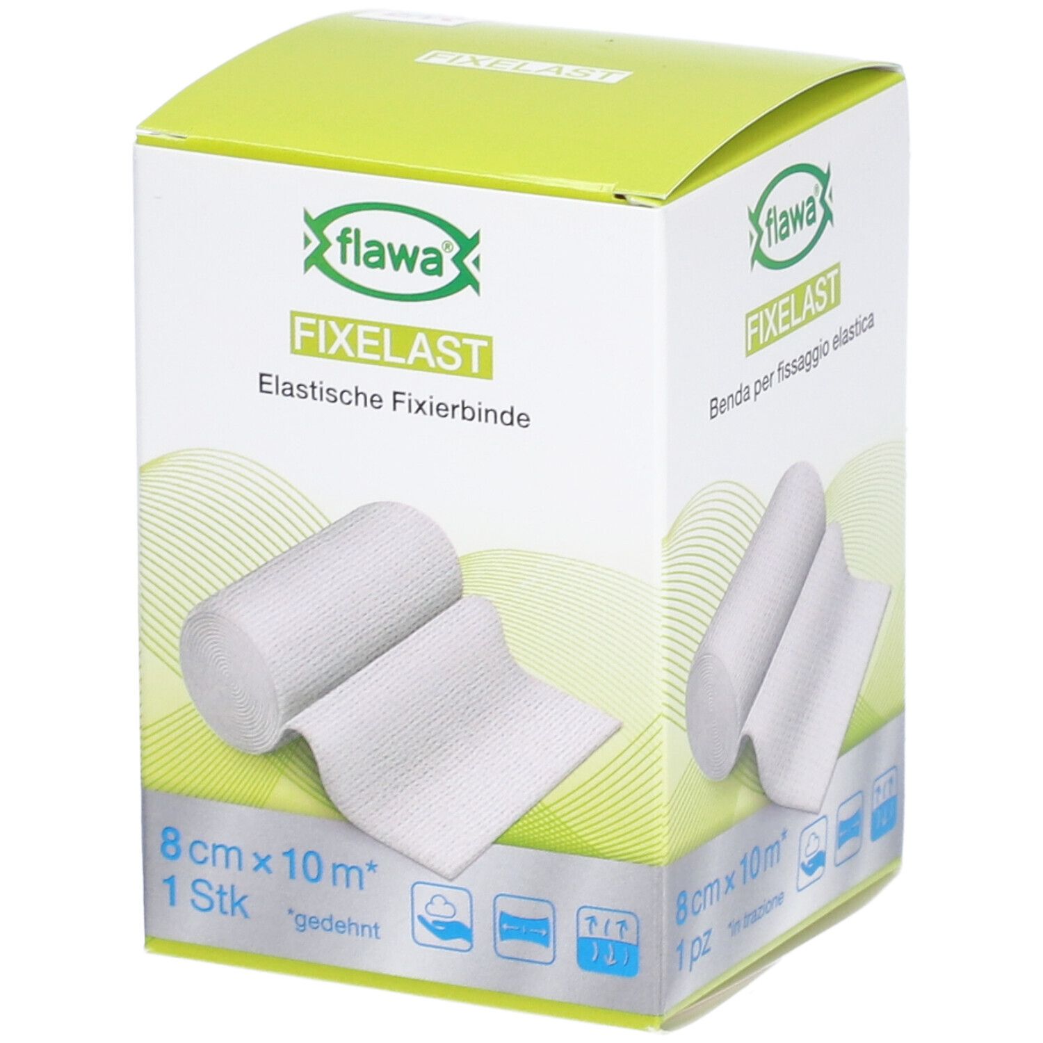 flawa® Fixelast bande de fixation élastique 8 cm x 10 m