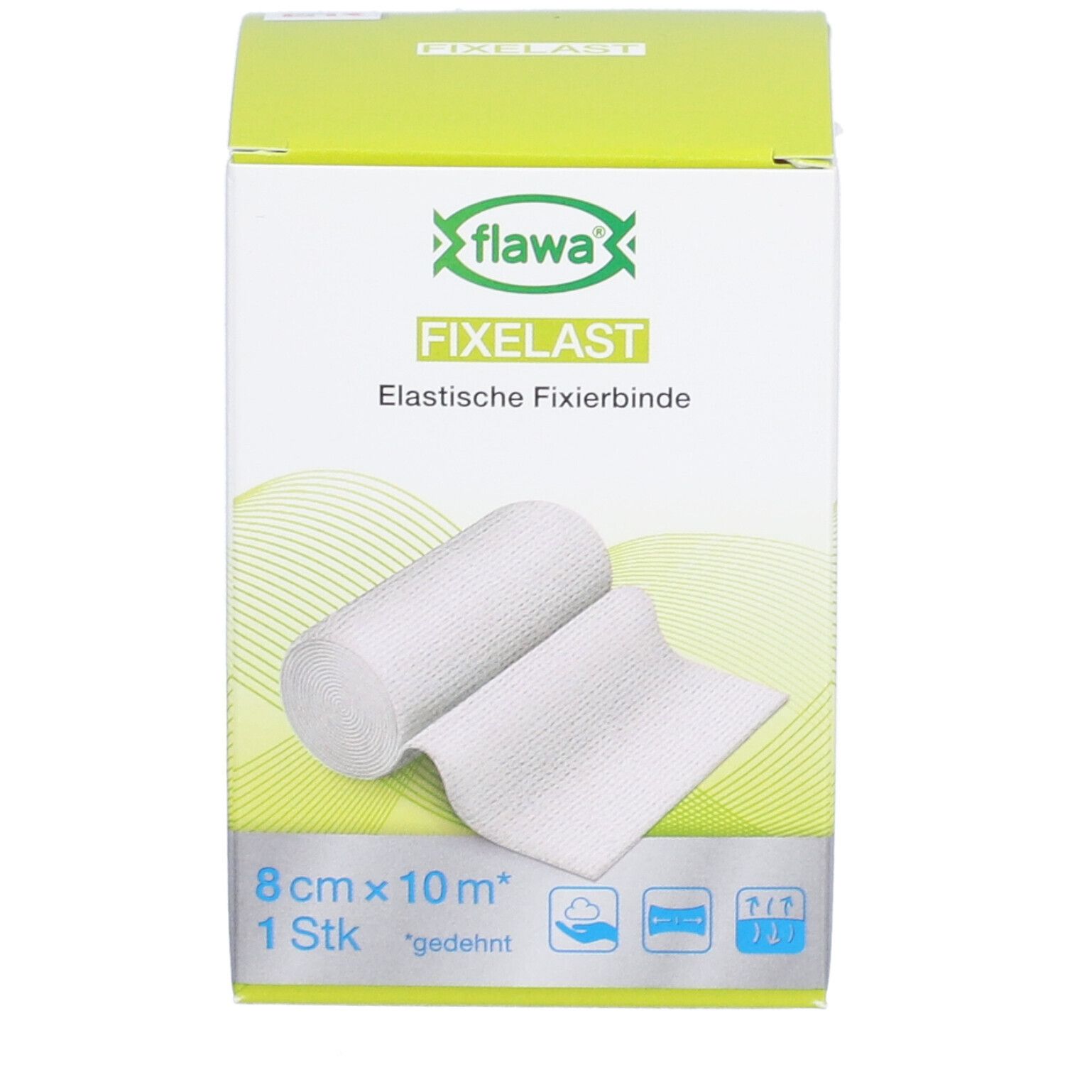flawa® Fixelast bande de fixation élastique 8 cm x 10 m