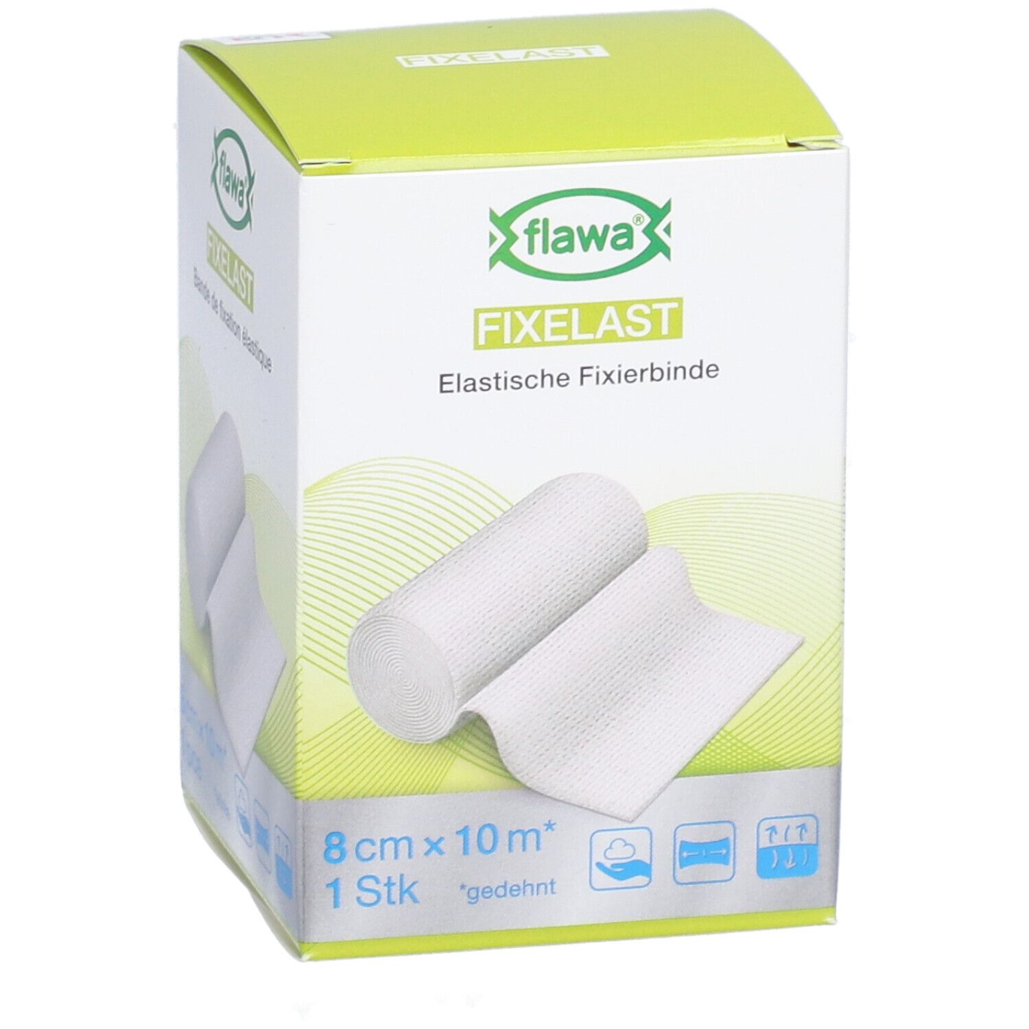 flawa® Fixelast bande de fixation élastique 8 cm x 10 m