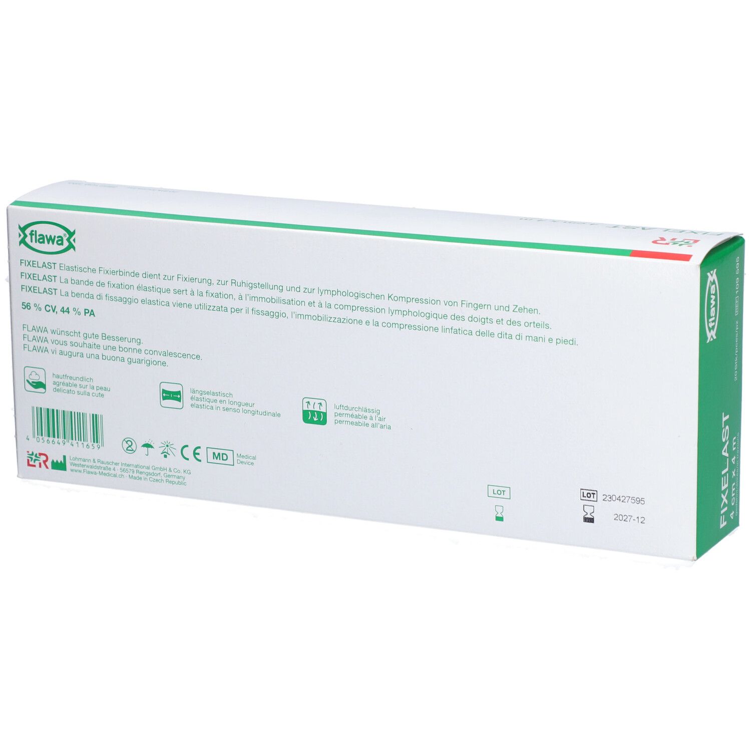flawa® Fixelast Elastische bevestigingstape 4 cm x 4 m