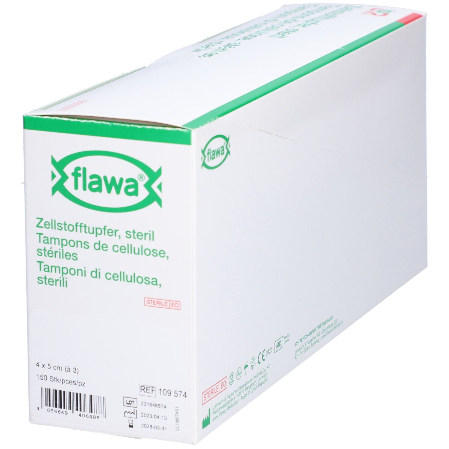 flawa® Tampons de Cellulose Stériles 4 x 5 cm