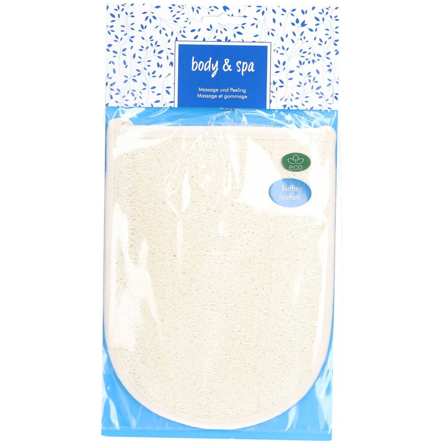 HERBA Gant en loofah et tissu éponge