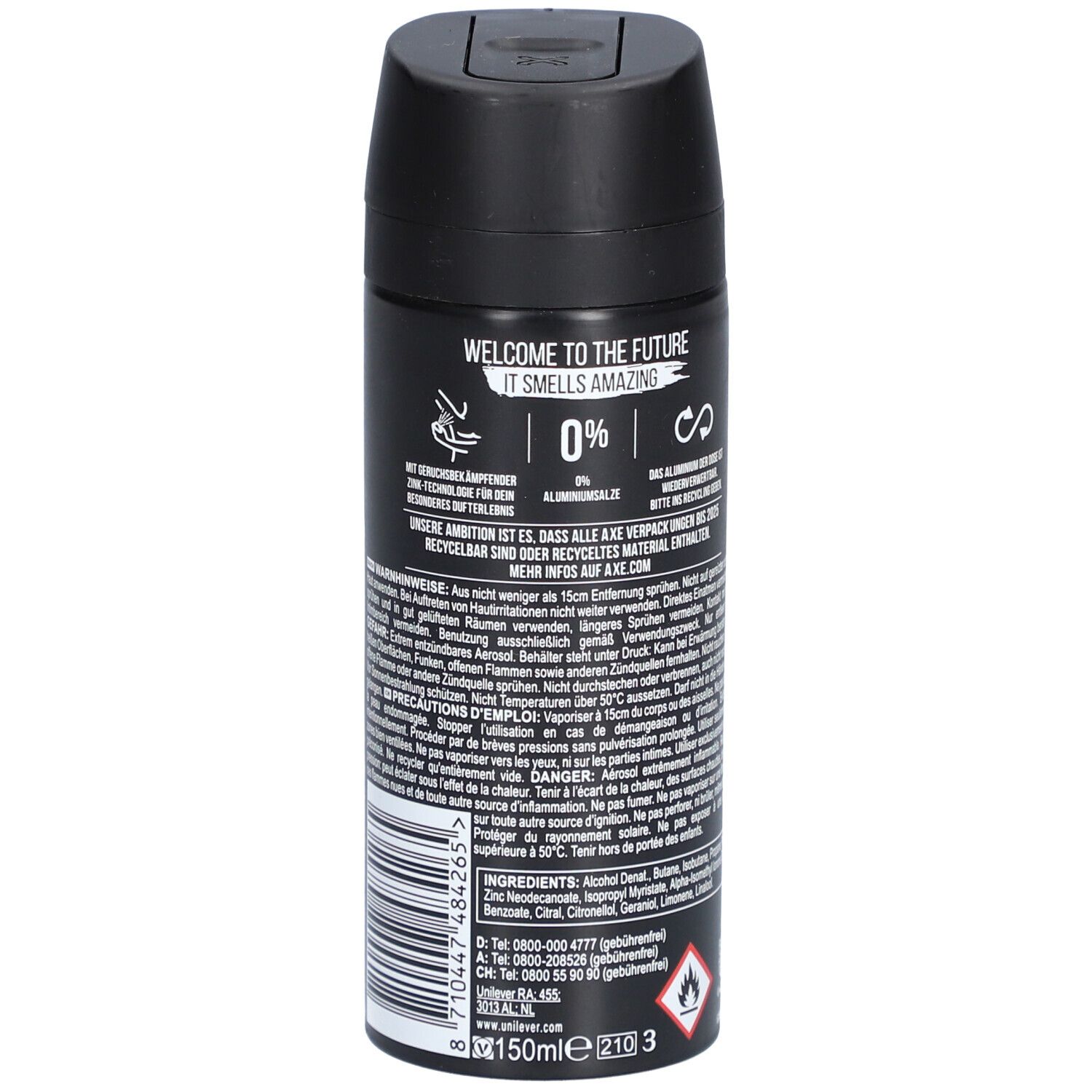 AXE Déodorant Spray Noir - 48 heures de protection