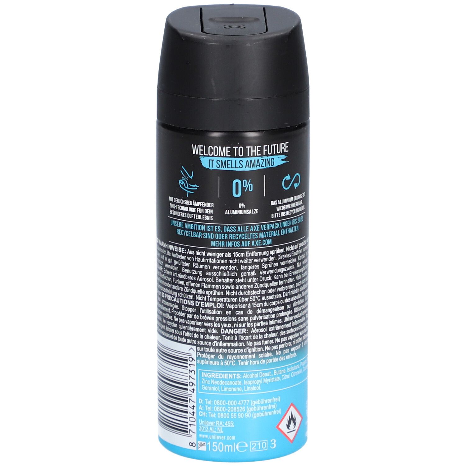 AXE Déodorant  Spray Ice Chill - 48h Protection