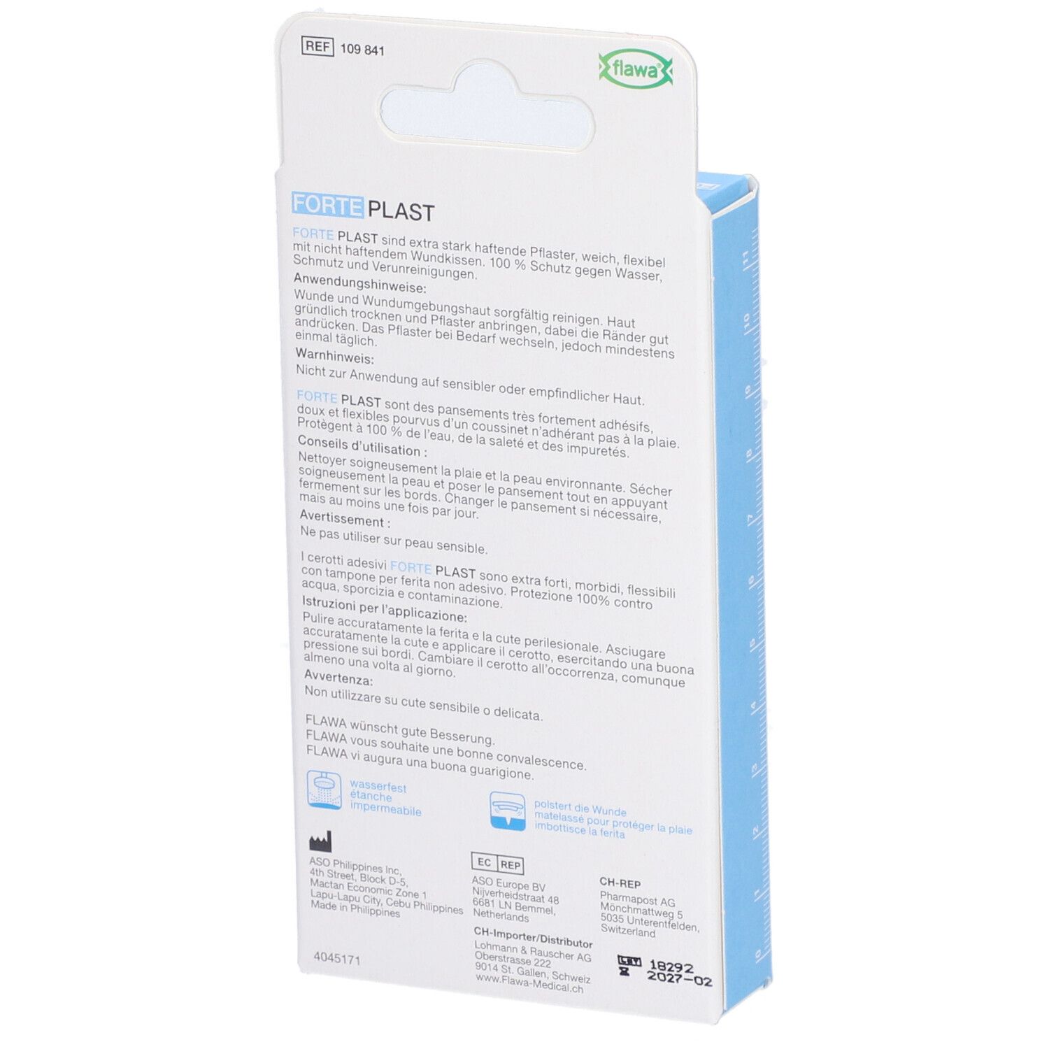 flawa® Forte Plast 10 stuks 5 x 10 cm