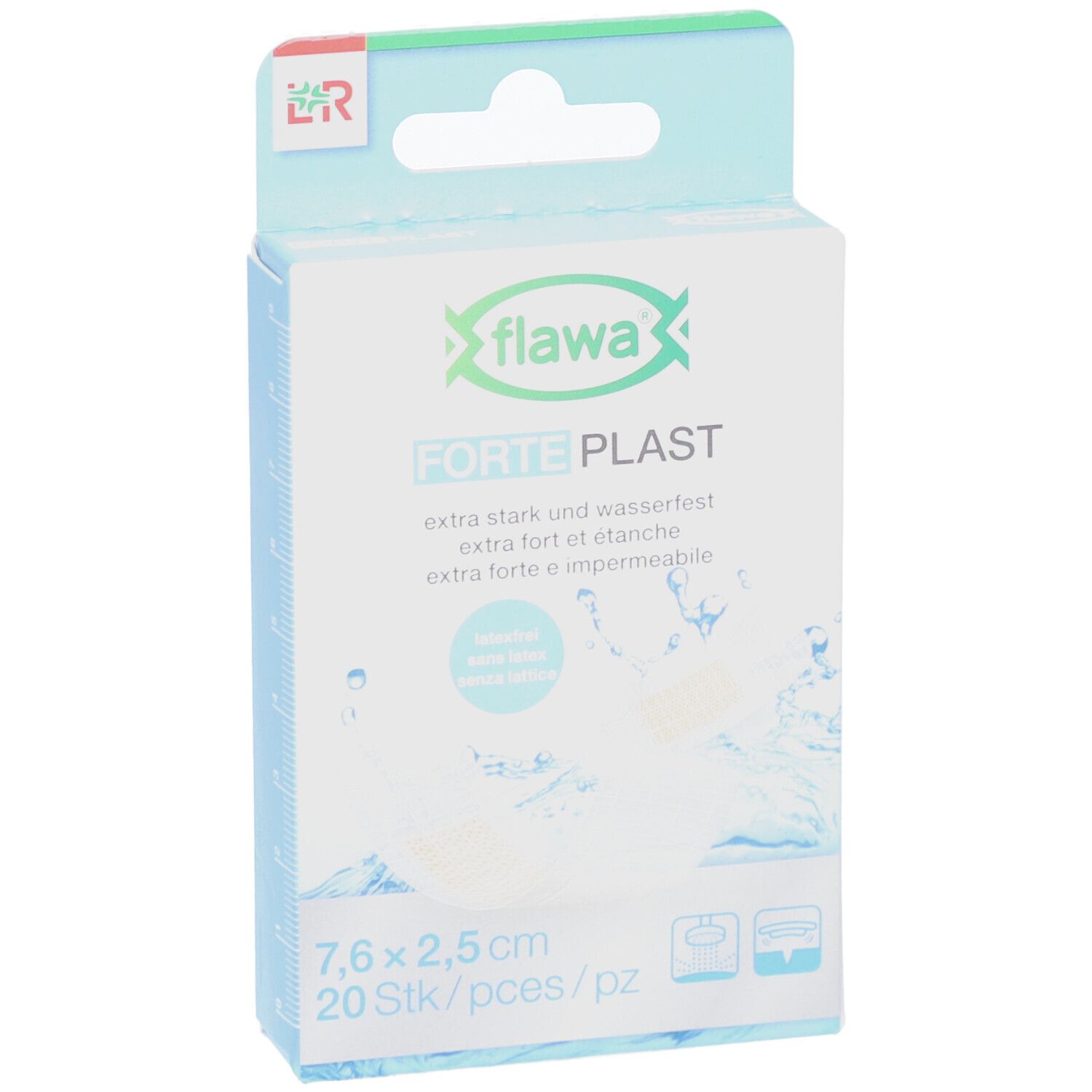 Flawa Forte Plast Extra sterk en waterdicht 2.5x7.6cm