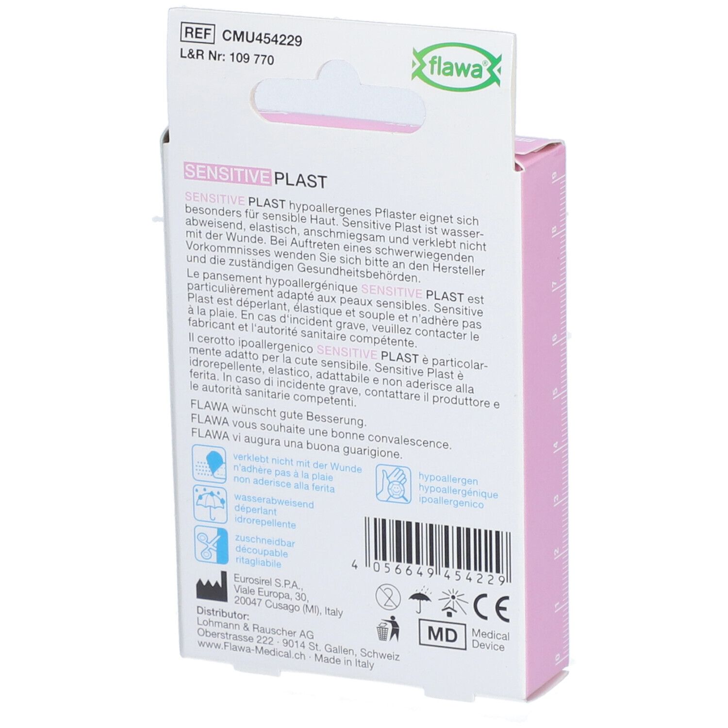 Flawa Sensitive Plast Pleister 10 x 6 cm