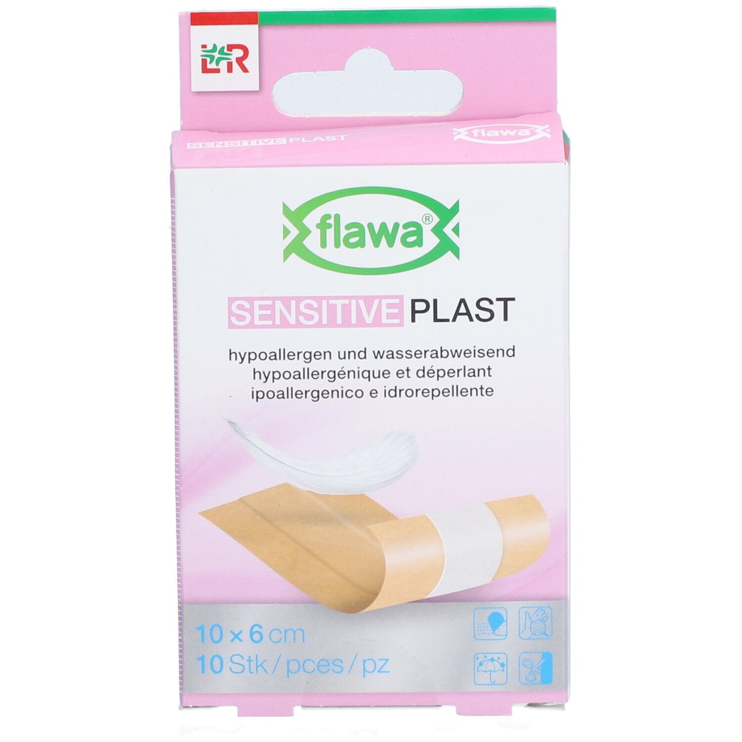 Flawa Sensitive Plast Pleister 10 x 6 cm
