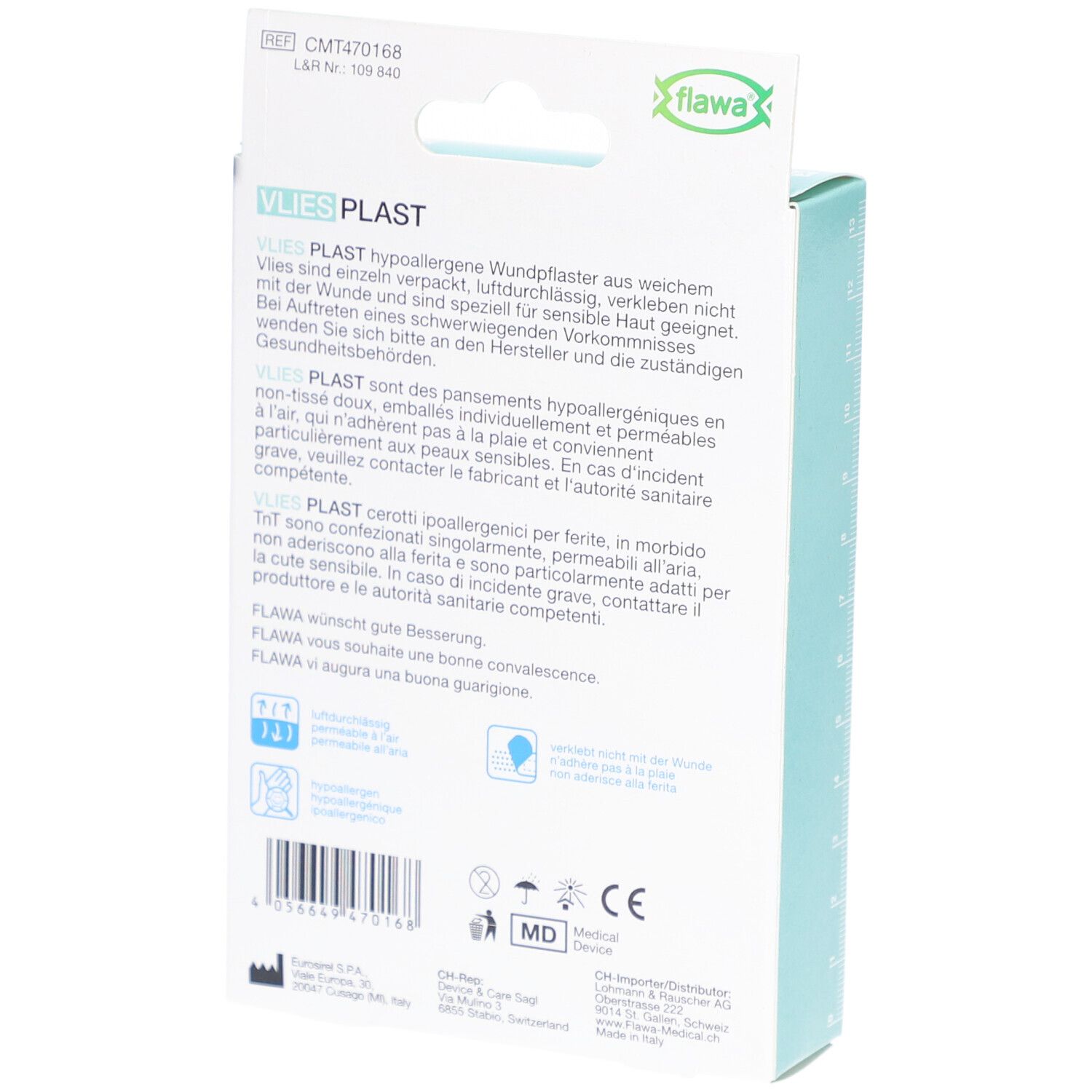 flawa® Fleece Plast Zachte, hypoallergene pleister 10 x 15 cm