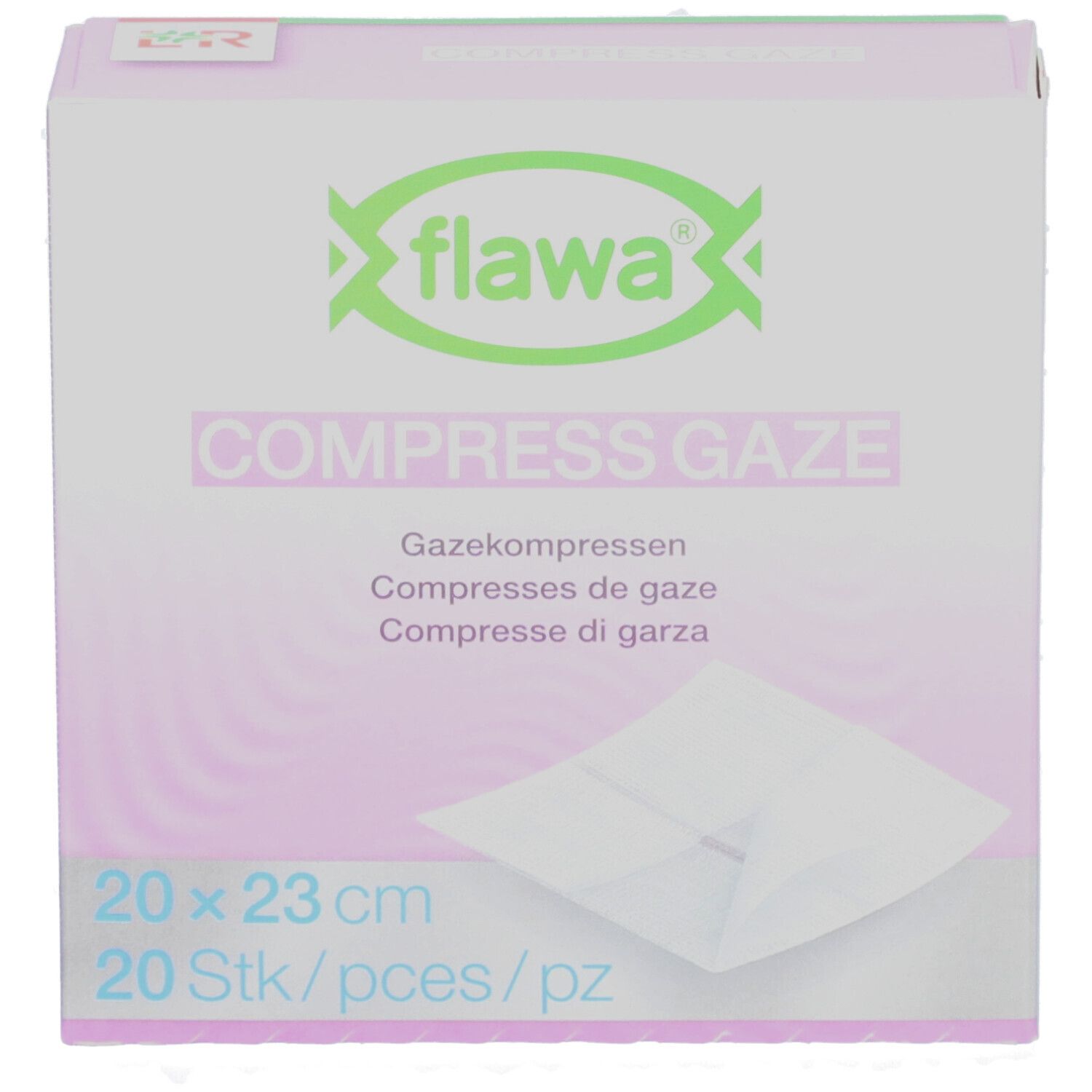 flawa® Compresses de gaze 20 x 23 cm
