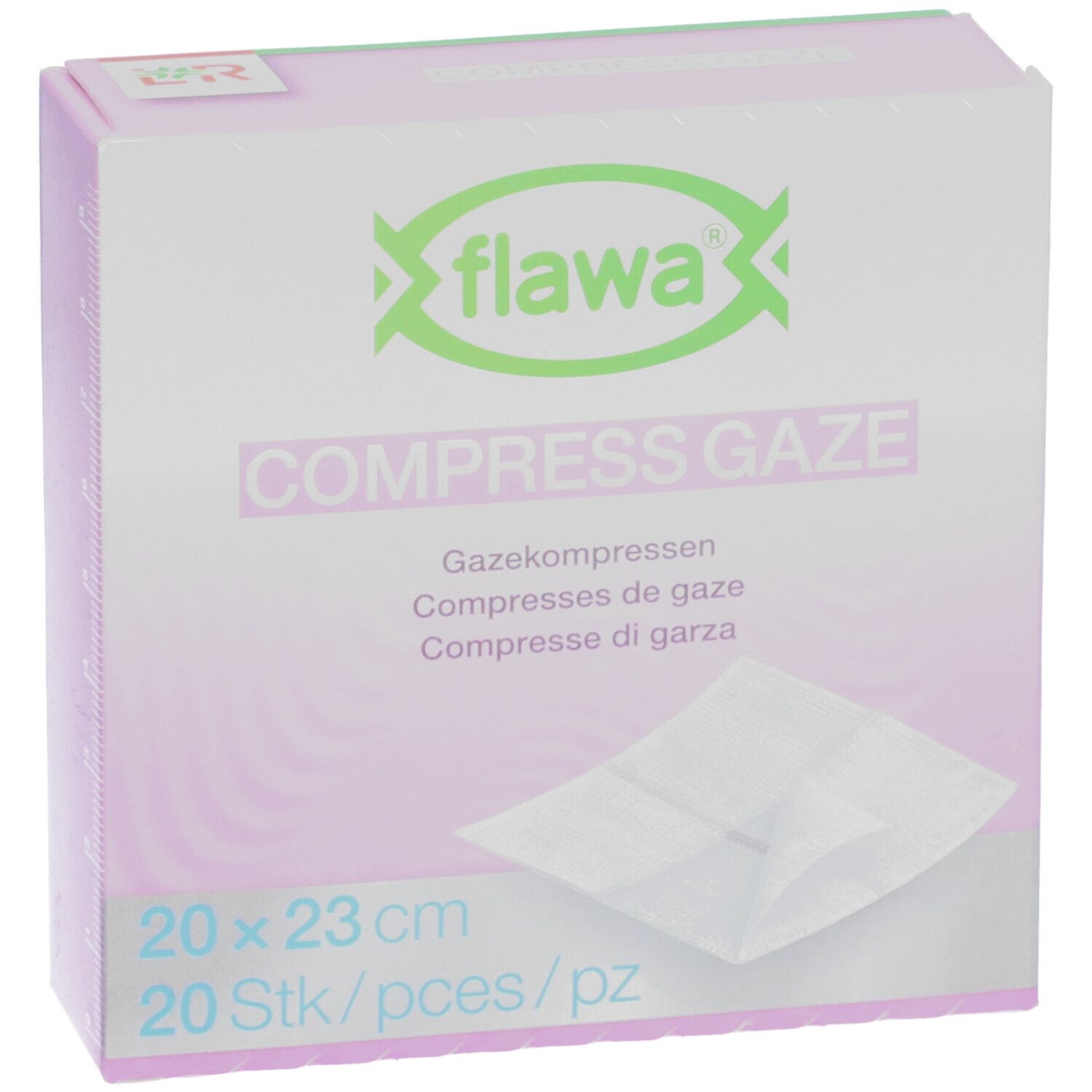 flawa® Compresses de gaze 20 x 23 cm