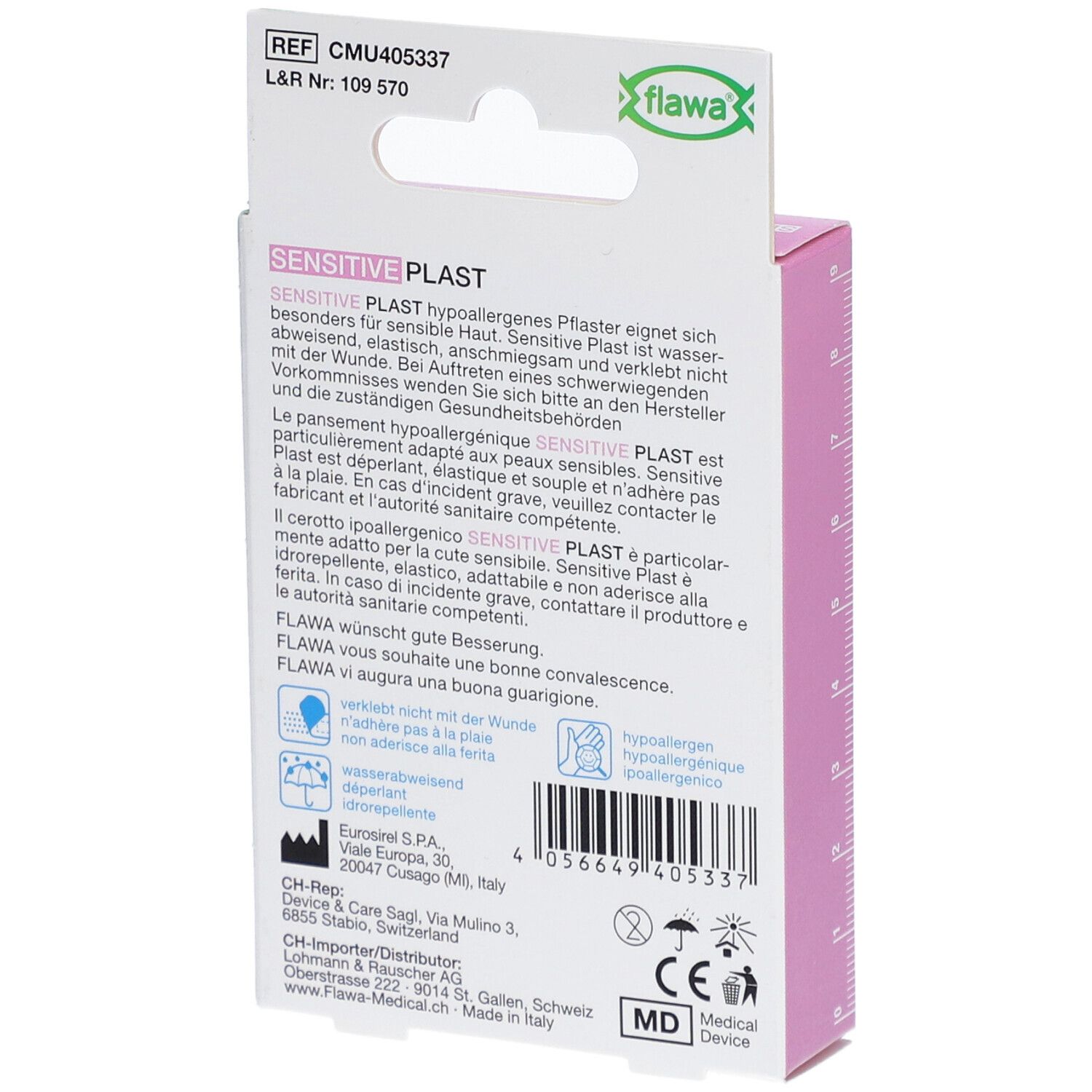flawa® Sensitive Plast Pansements hypoallergéniques et déperlants