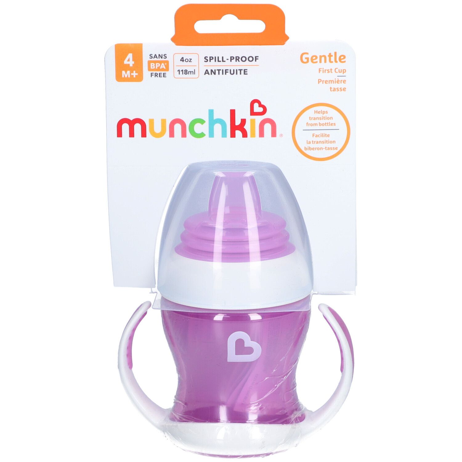 munchkin Tasse d'apprentissage à bec souple 4 mois et +