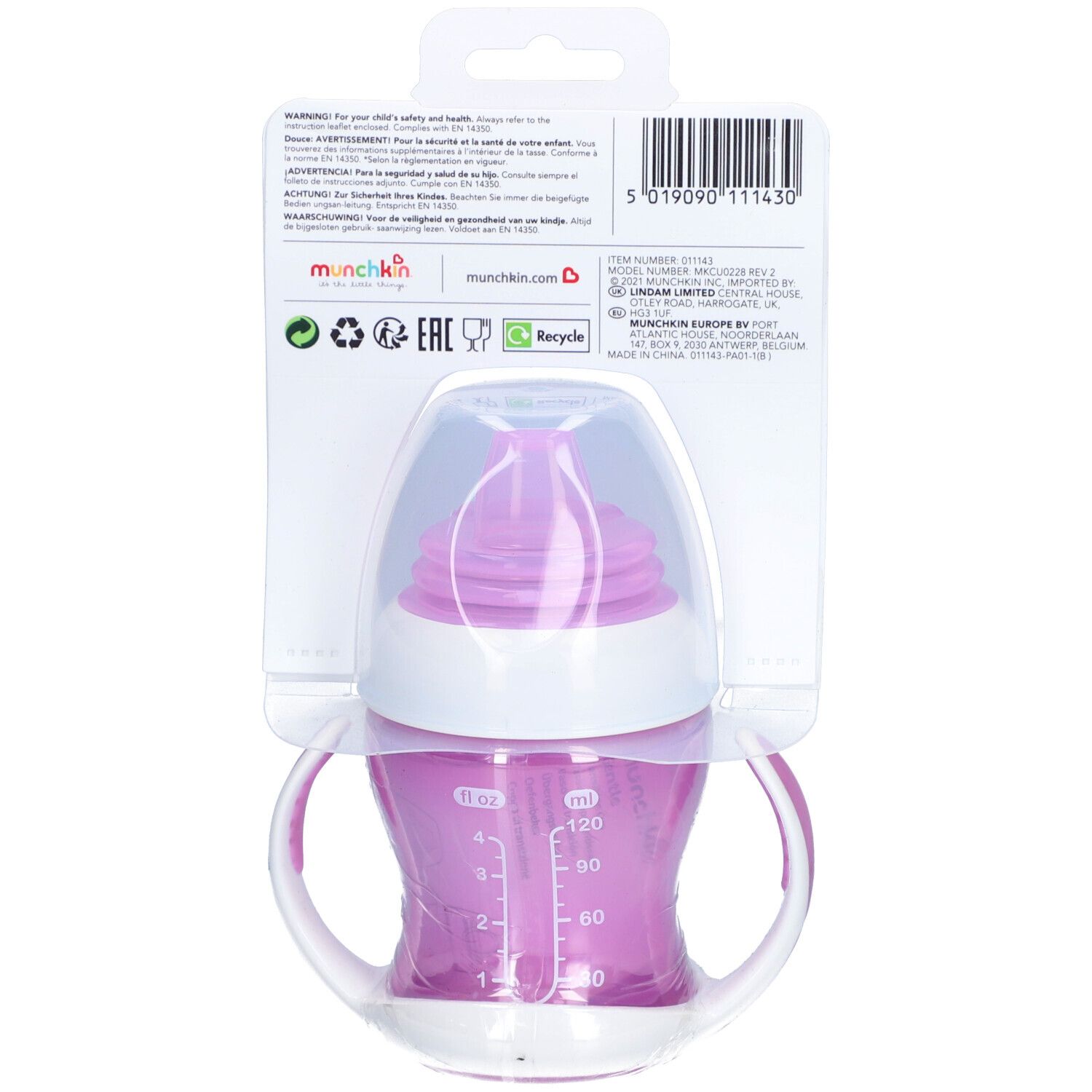 munchkin Tasse d'apprentissage à bec souple 4 mois et +