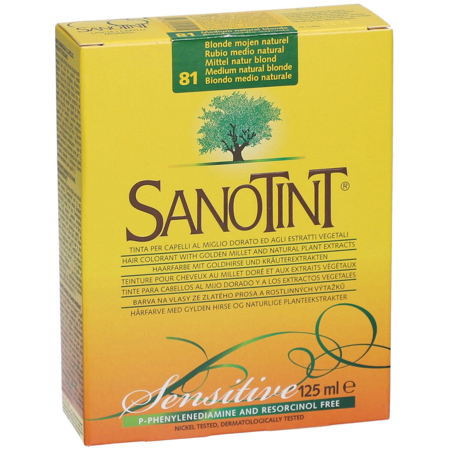 SANOTINT Coloration Sensitive 81 Medium Natural Blonde