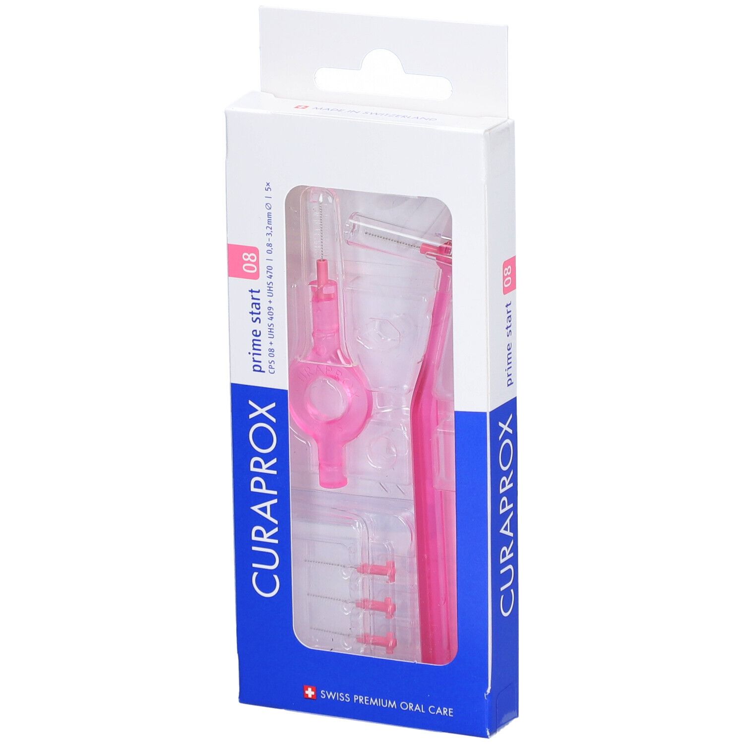 Curaprox CPS 08 Start Brossettes Interdentaires 5 pièces + 1 manche